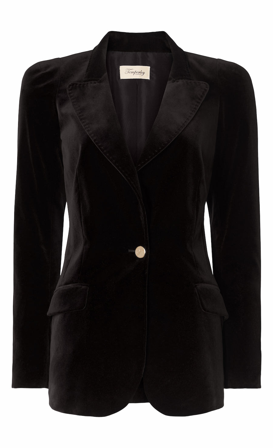 Clove Velvet Jacket - Black