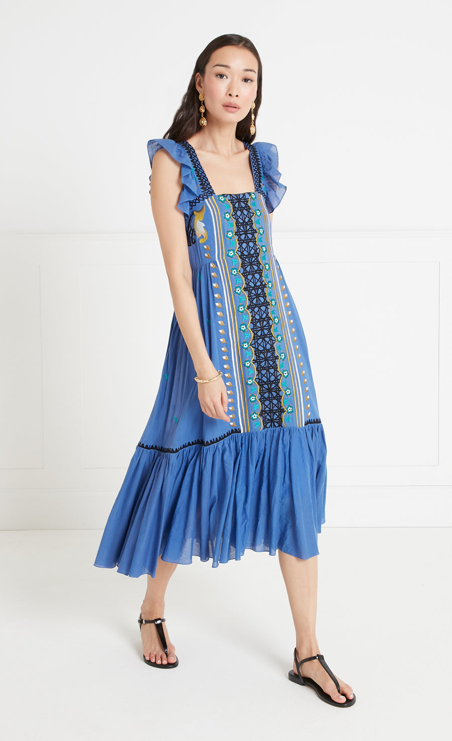 Florentine Dress - Dazzling Blue