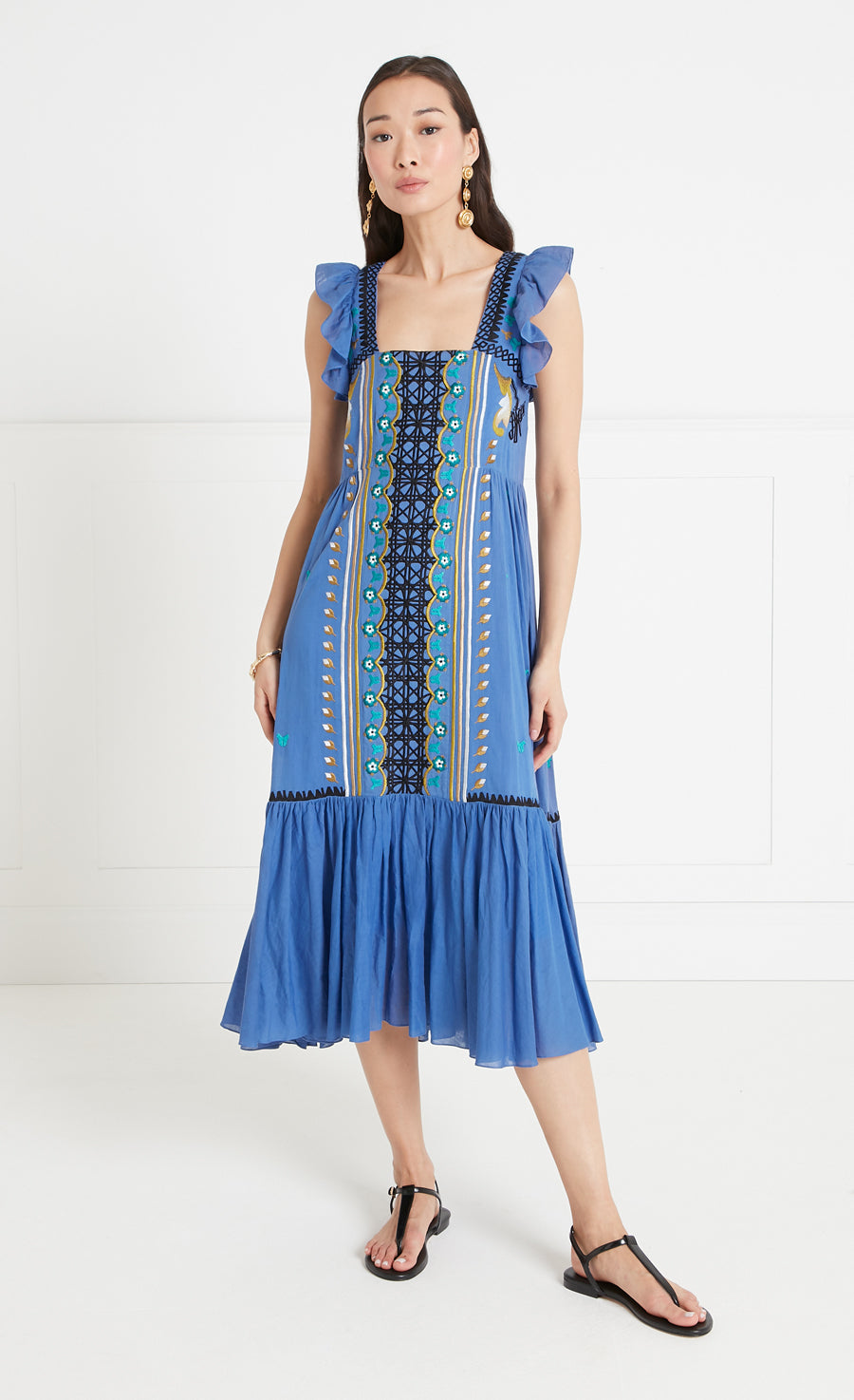 Florentine Dress - Dazzling Blue