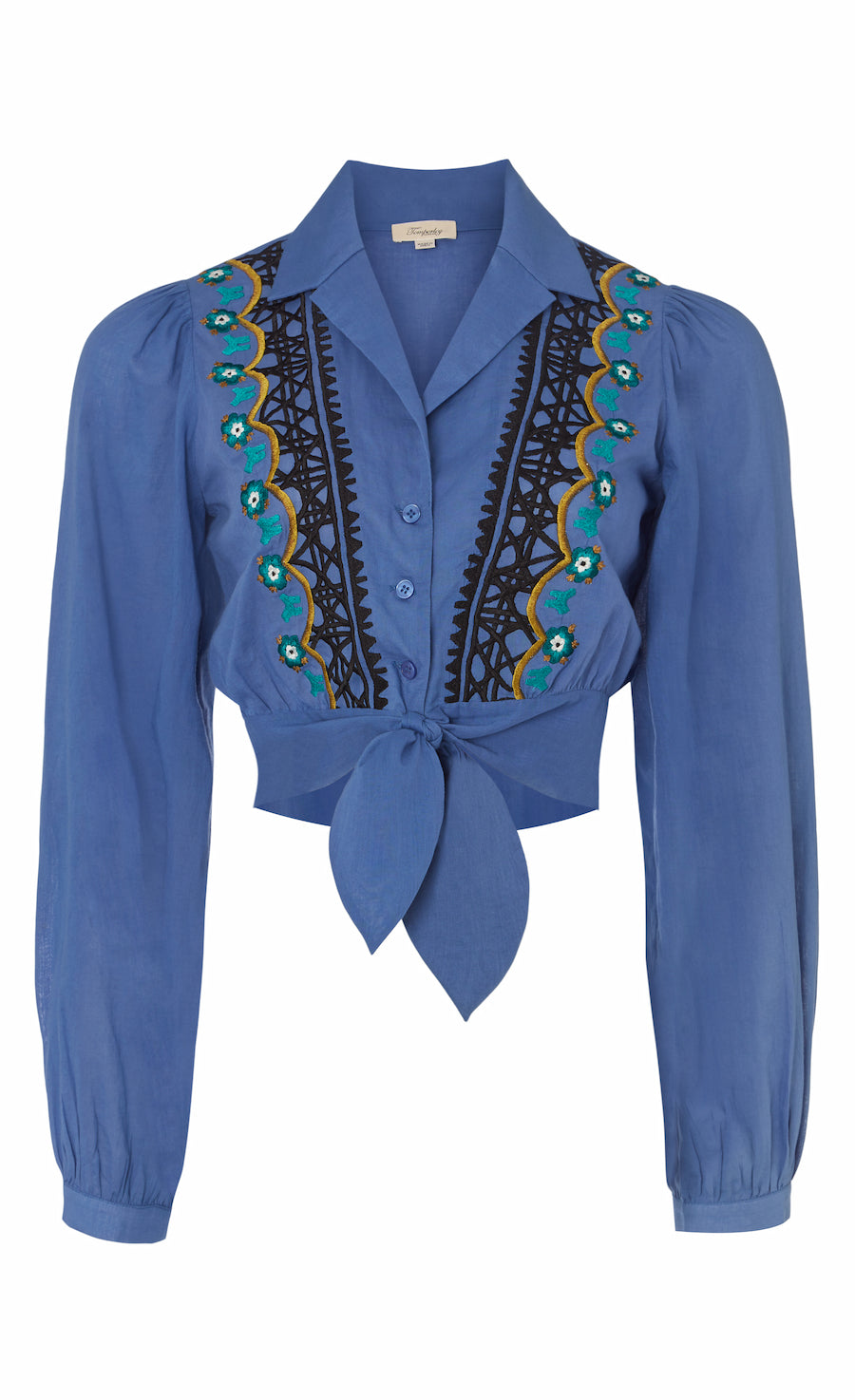 Florentine Blouse - Dazzling Blue