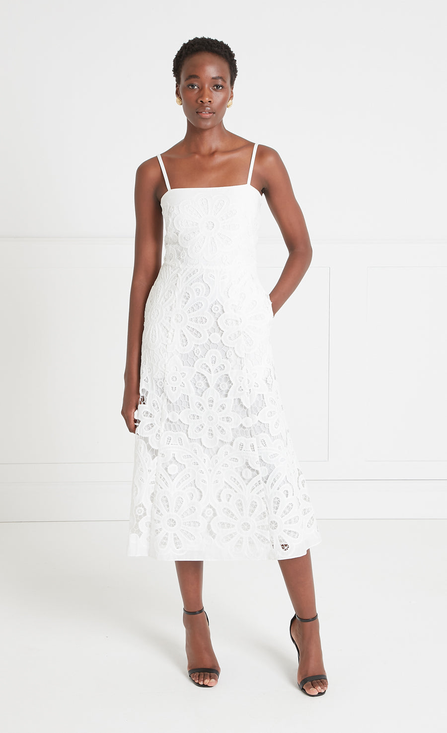 Guinevere Strappy Dress - White