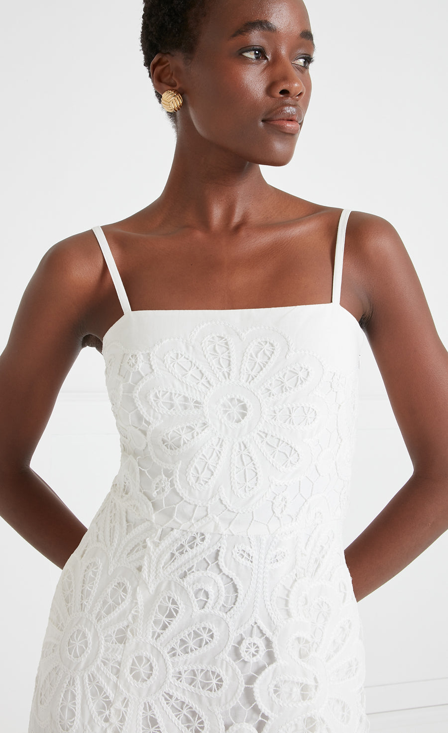 Guinevere Strappy Dress - White