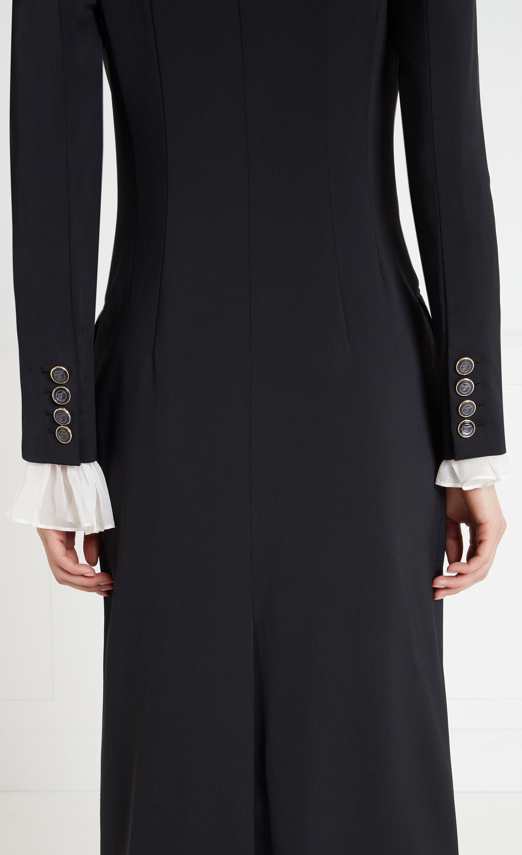 Enzo Long Coat - Black