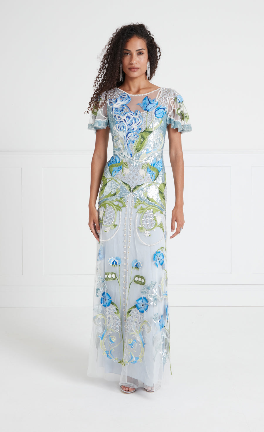 Temperley London - Ostuni Gown - Halogen Blue