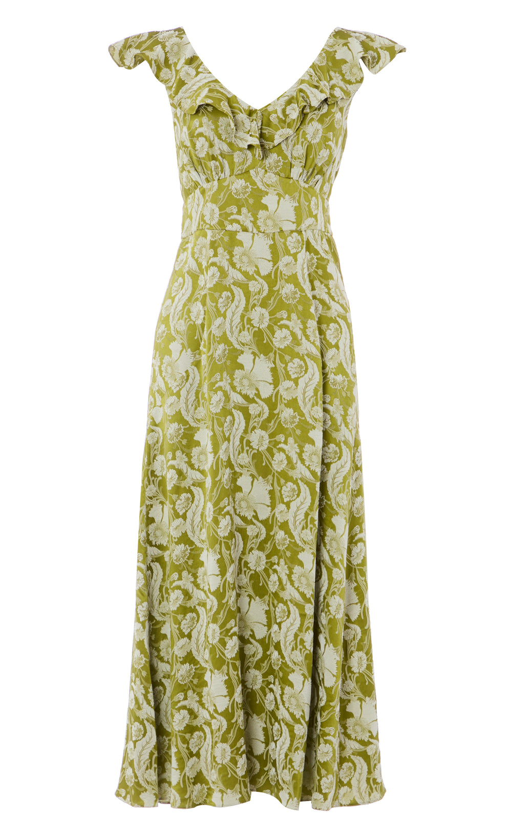 Celine Dress - Chartreuse