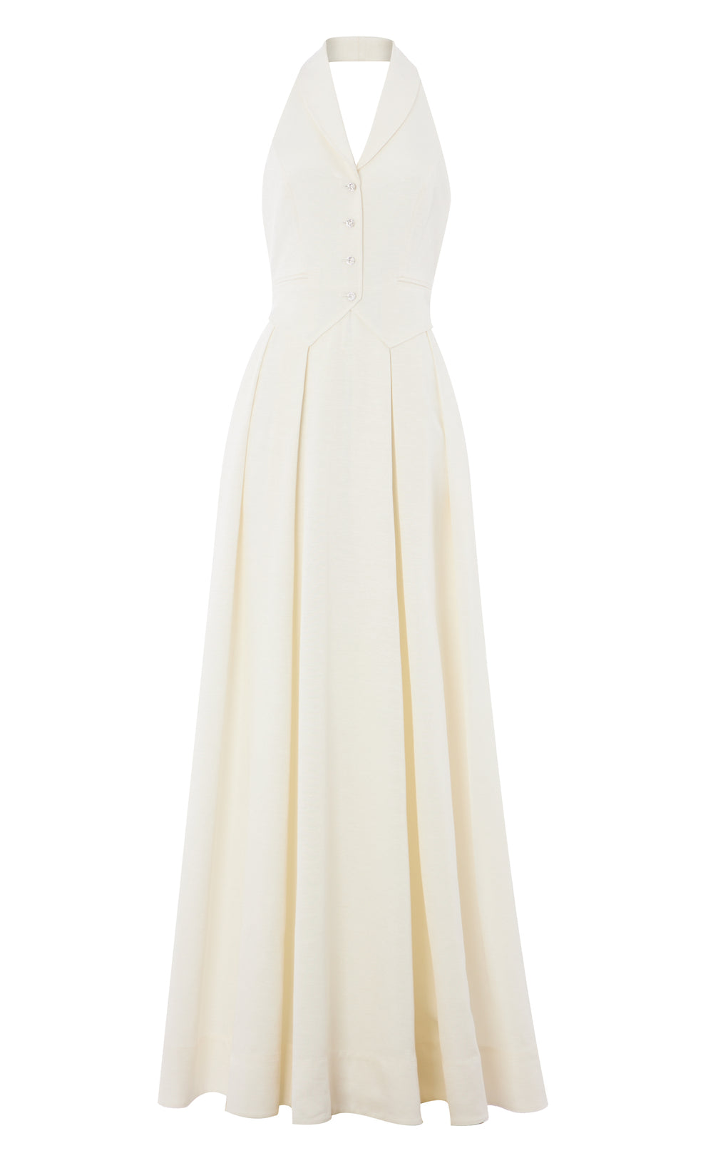 Elodie Halter Gown - Ivory