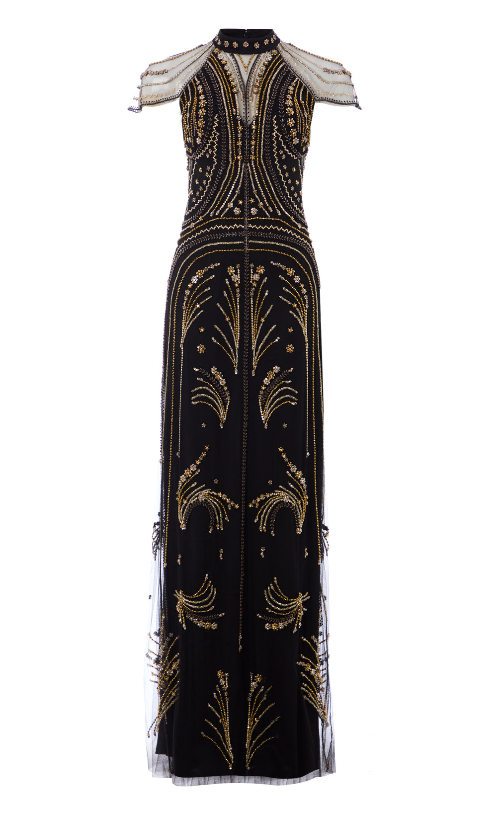 Serayha Gown - Black & Gold