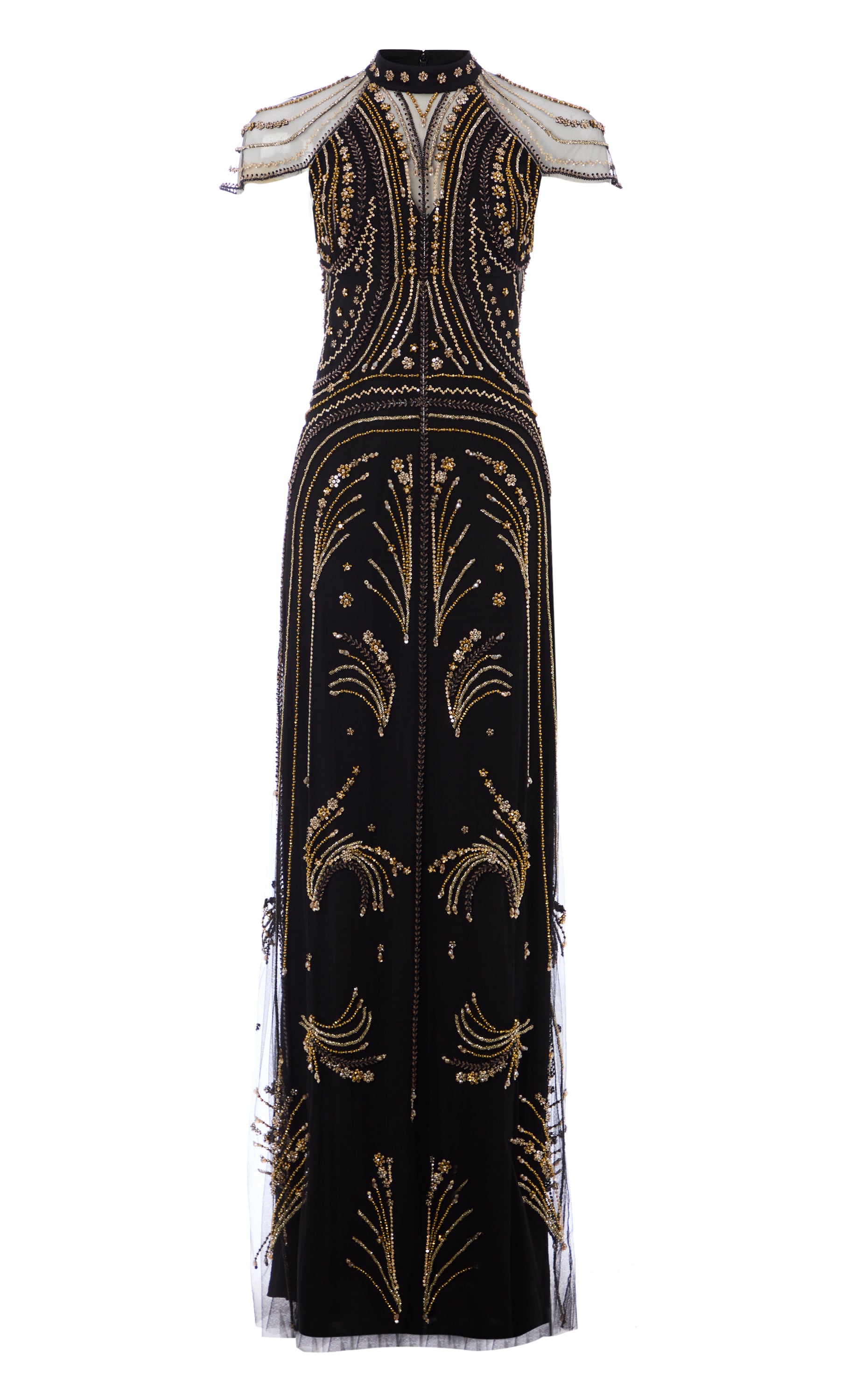 Serayha Gown - Black & Gold