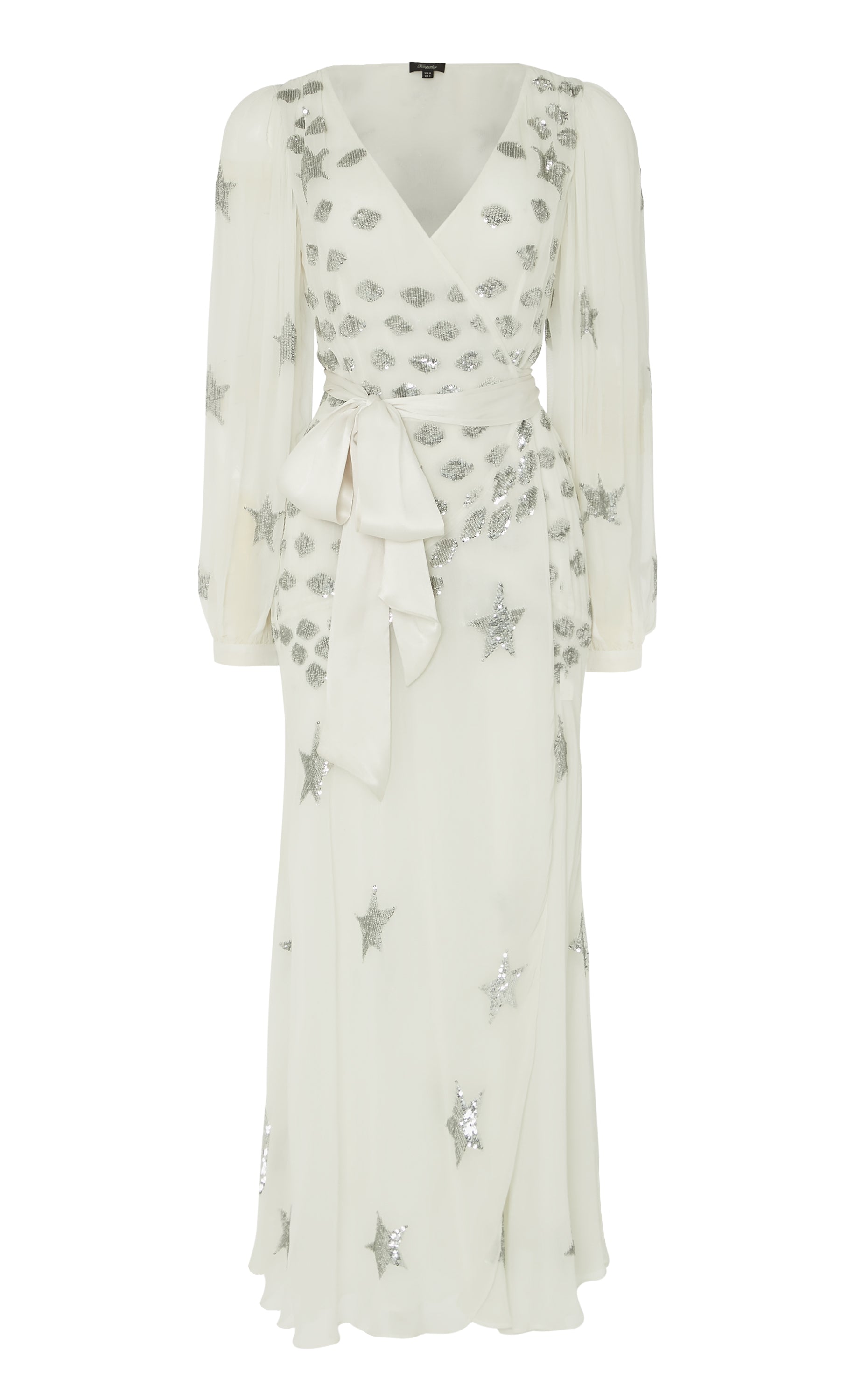 Etoile Wrap Dress - White Mix