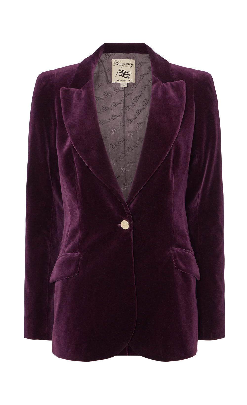 Clove Velvet Jacket - Dark Amethyst