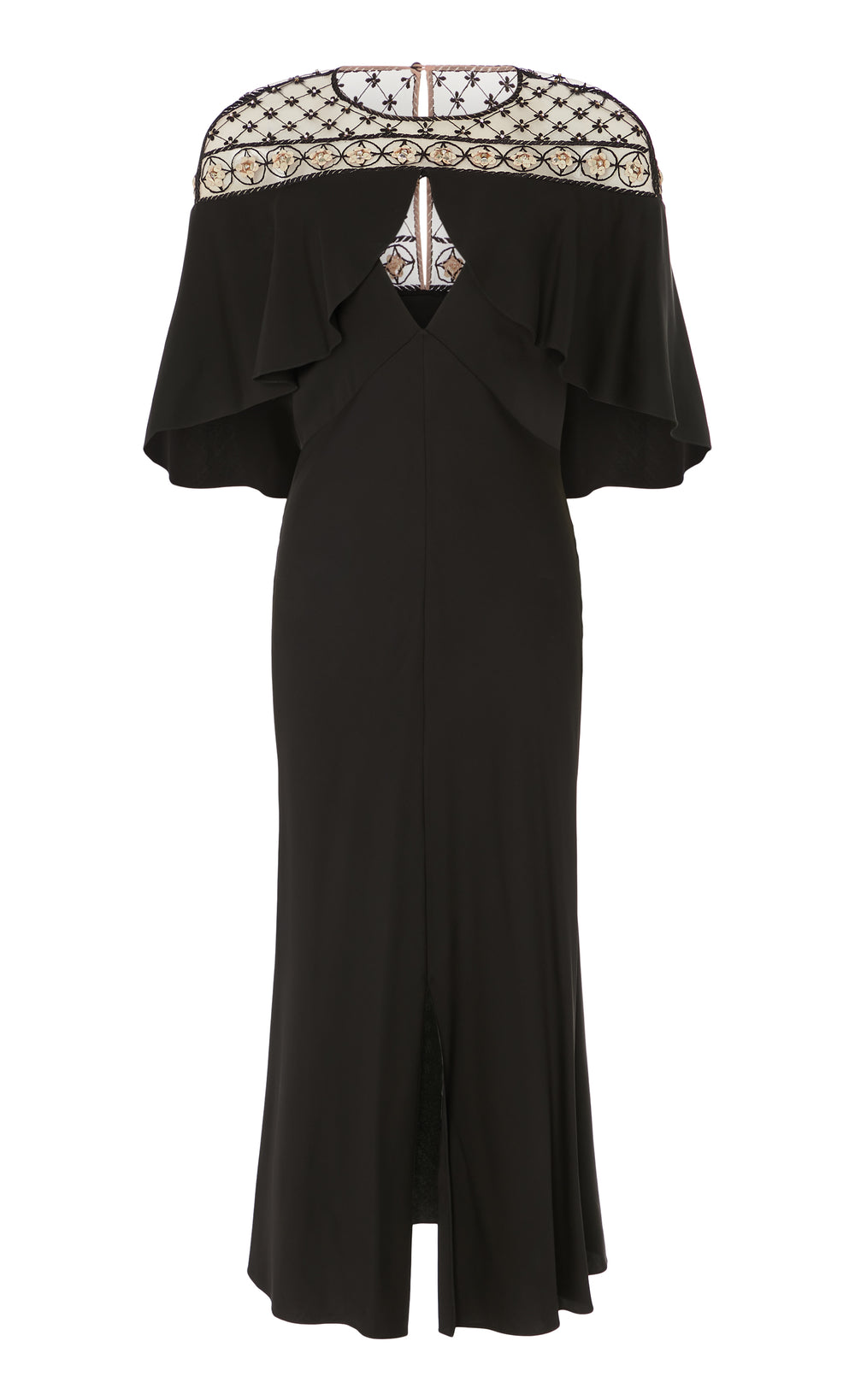 Marie Cape Dress - Black