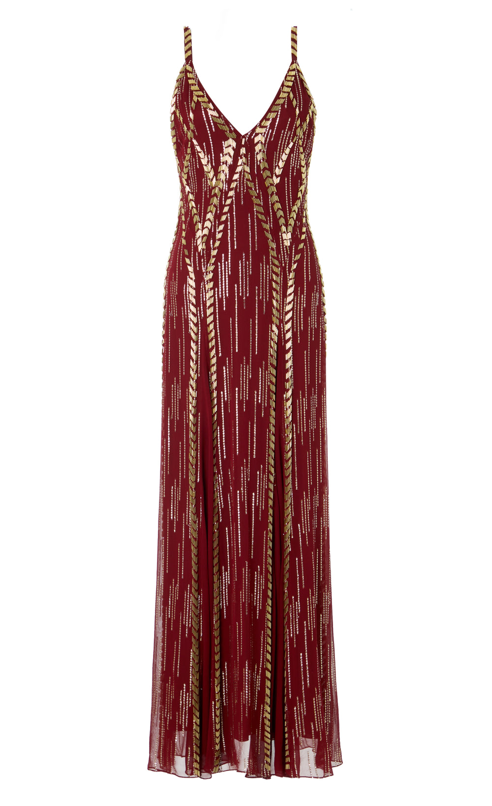 Viola Strappy Dress - Claret