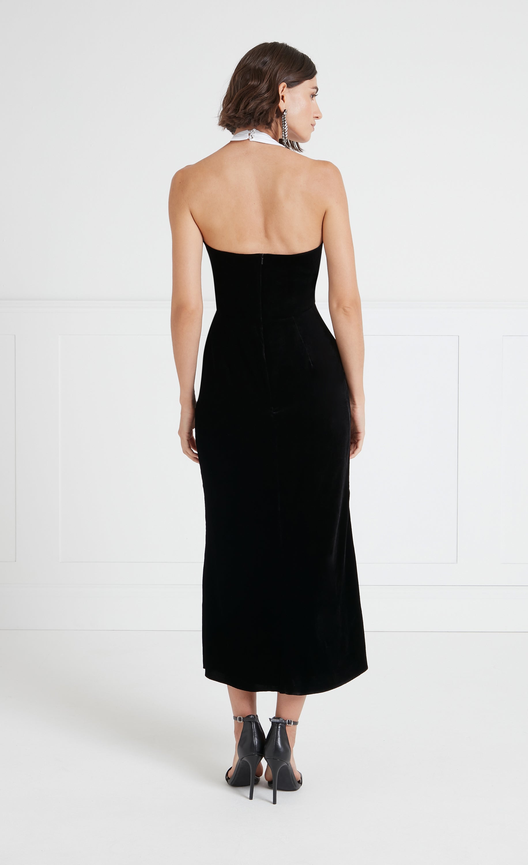 Ashcombe Bib Dress - Black