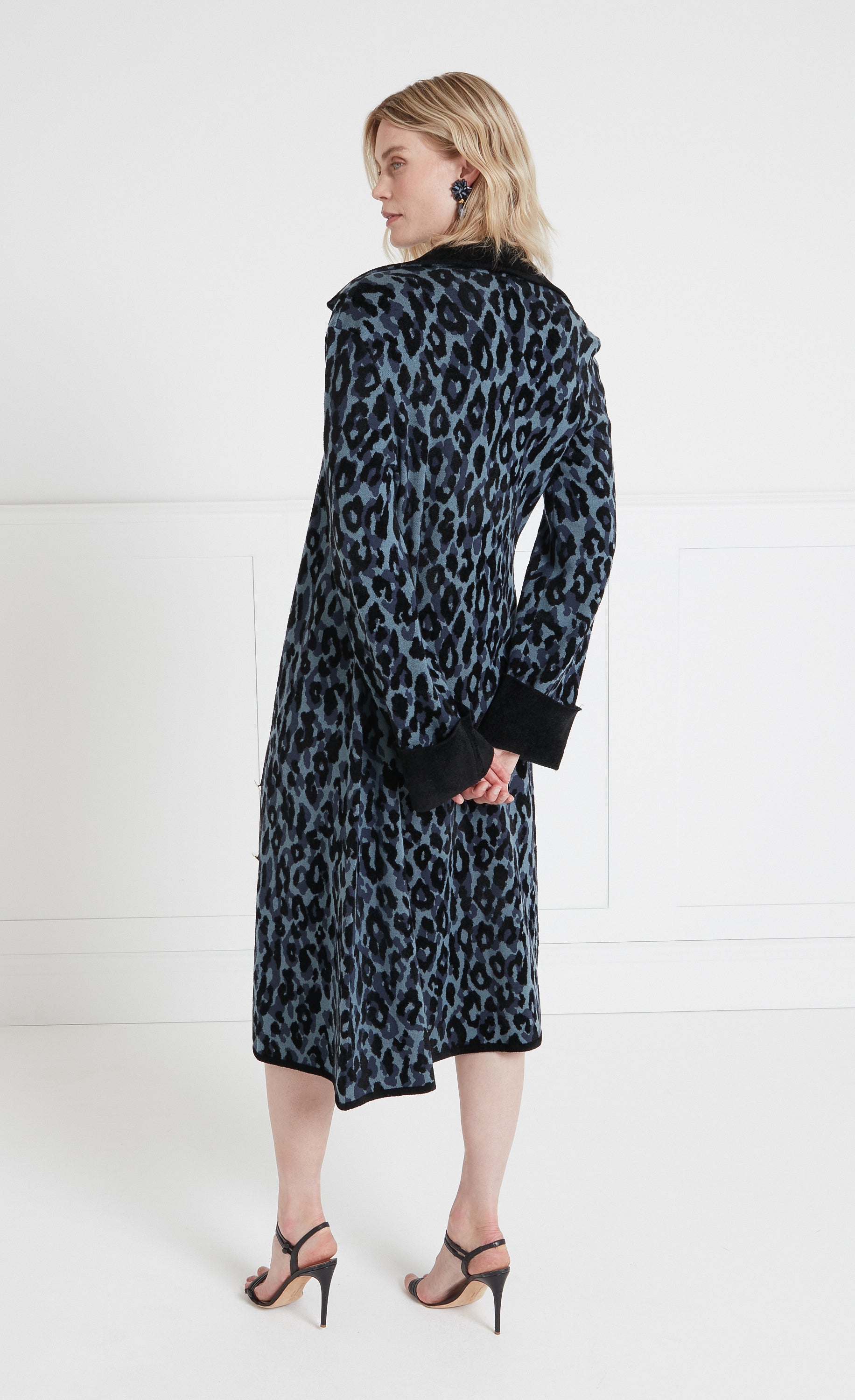 Adonis Knit Coat - Navy Mix