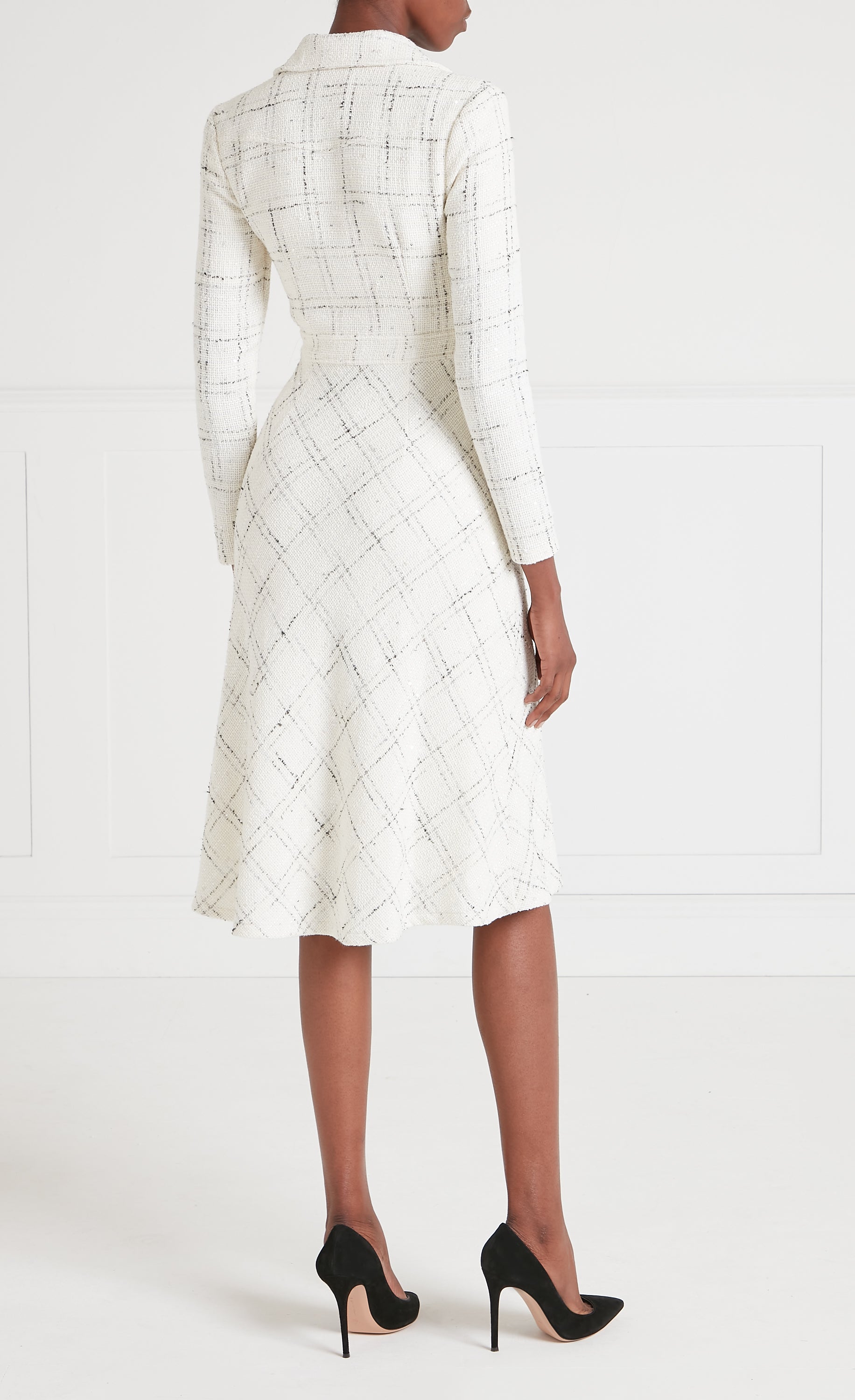 Colonel Dress - White Check