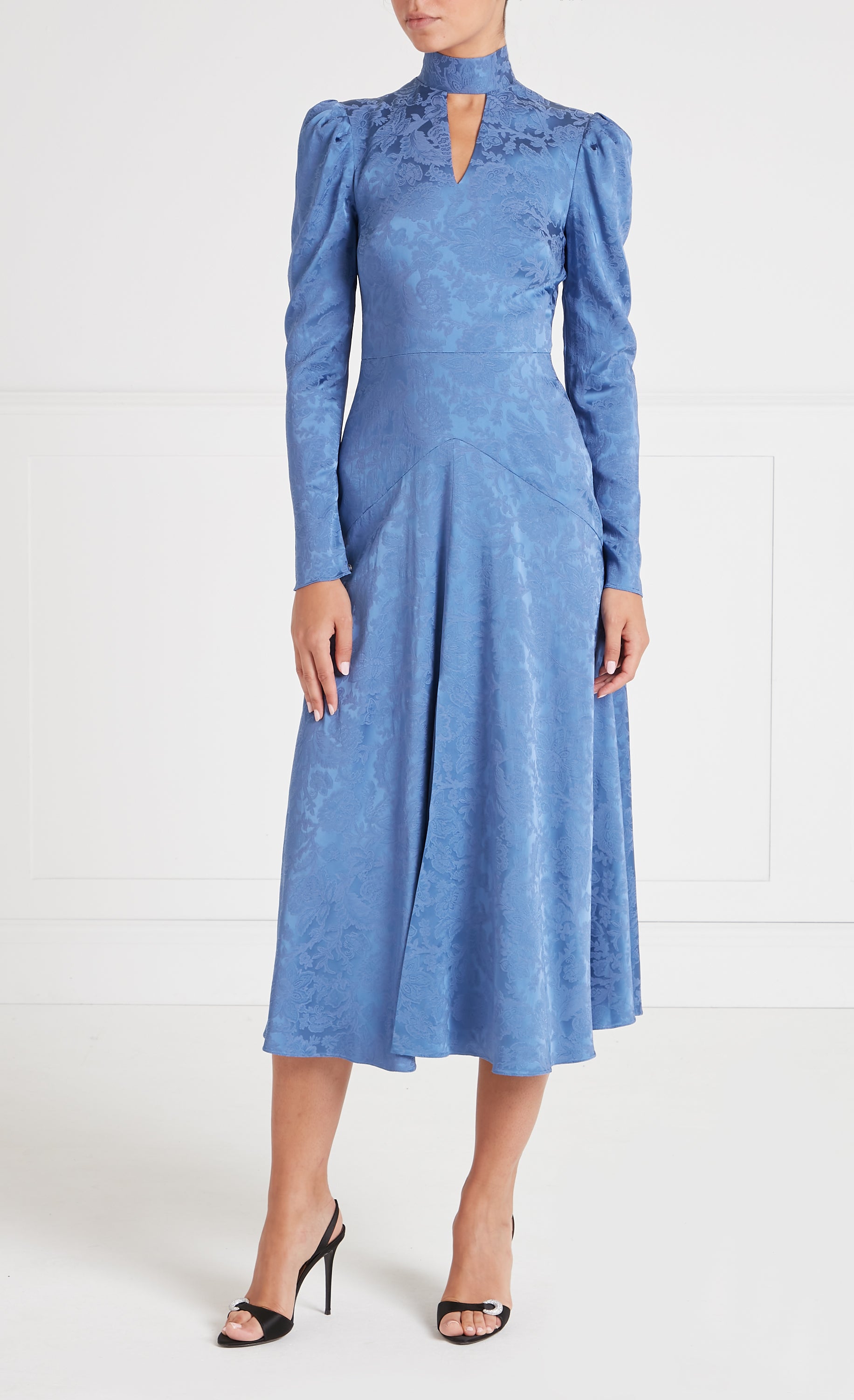 Madame Split Dress - Dutch Blue