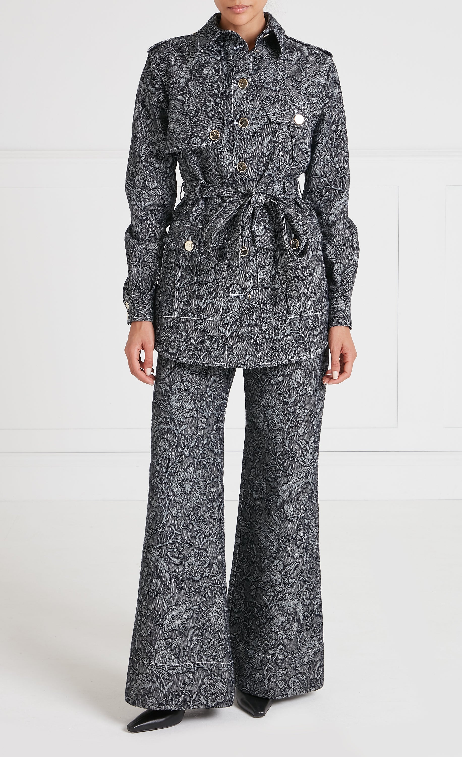 Francis Denim Shirt Jacket - Washed Black