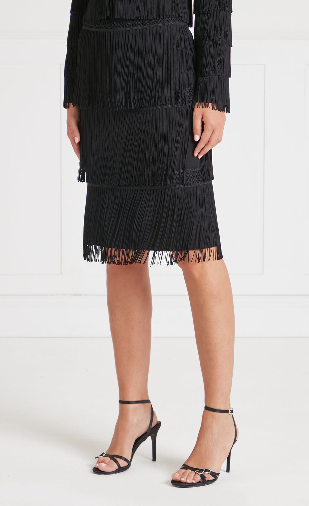 Fringe Skirt - Black