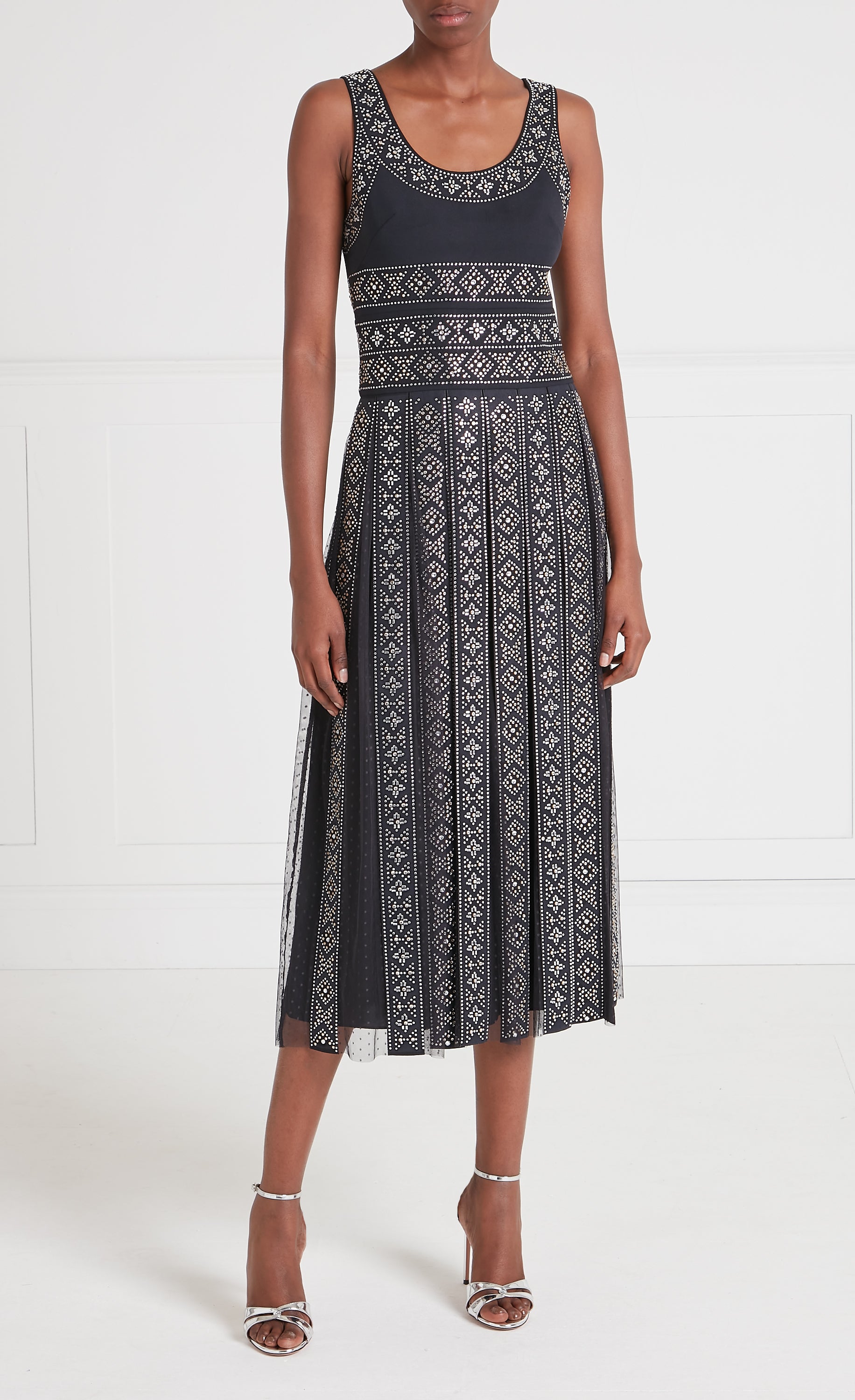 Gallantry Midi Dress - Black