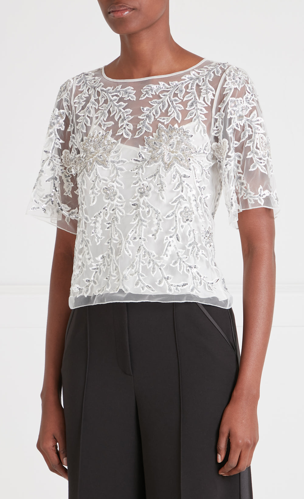 Genevieve Top - Silver