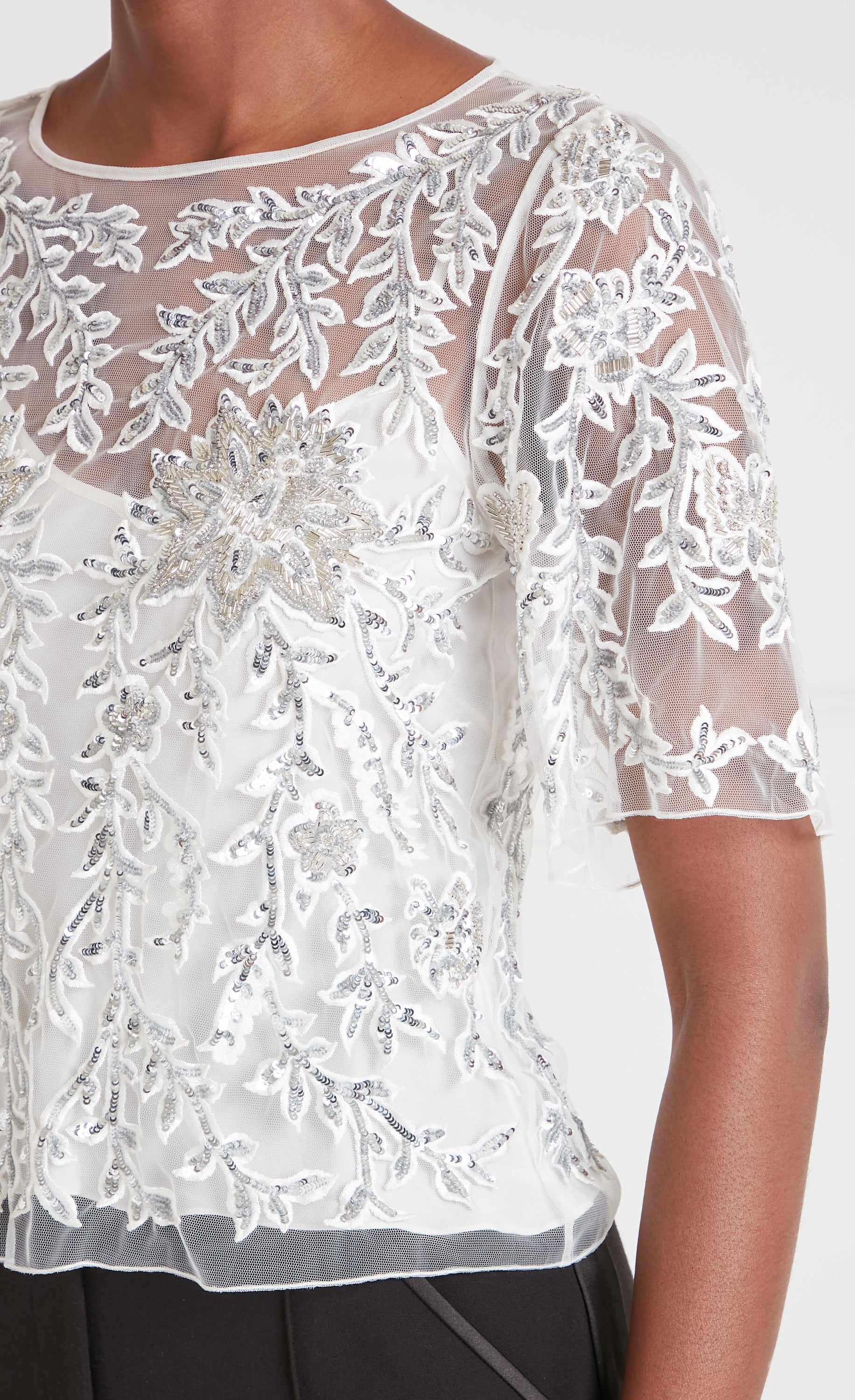 Genevieve Top - Silver