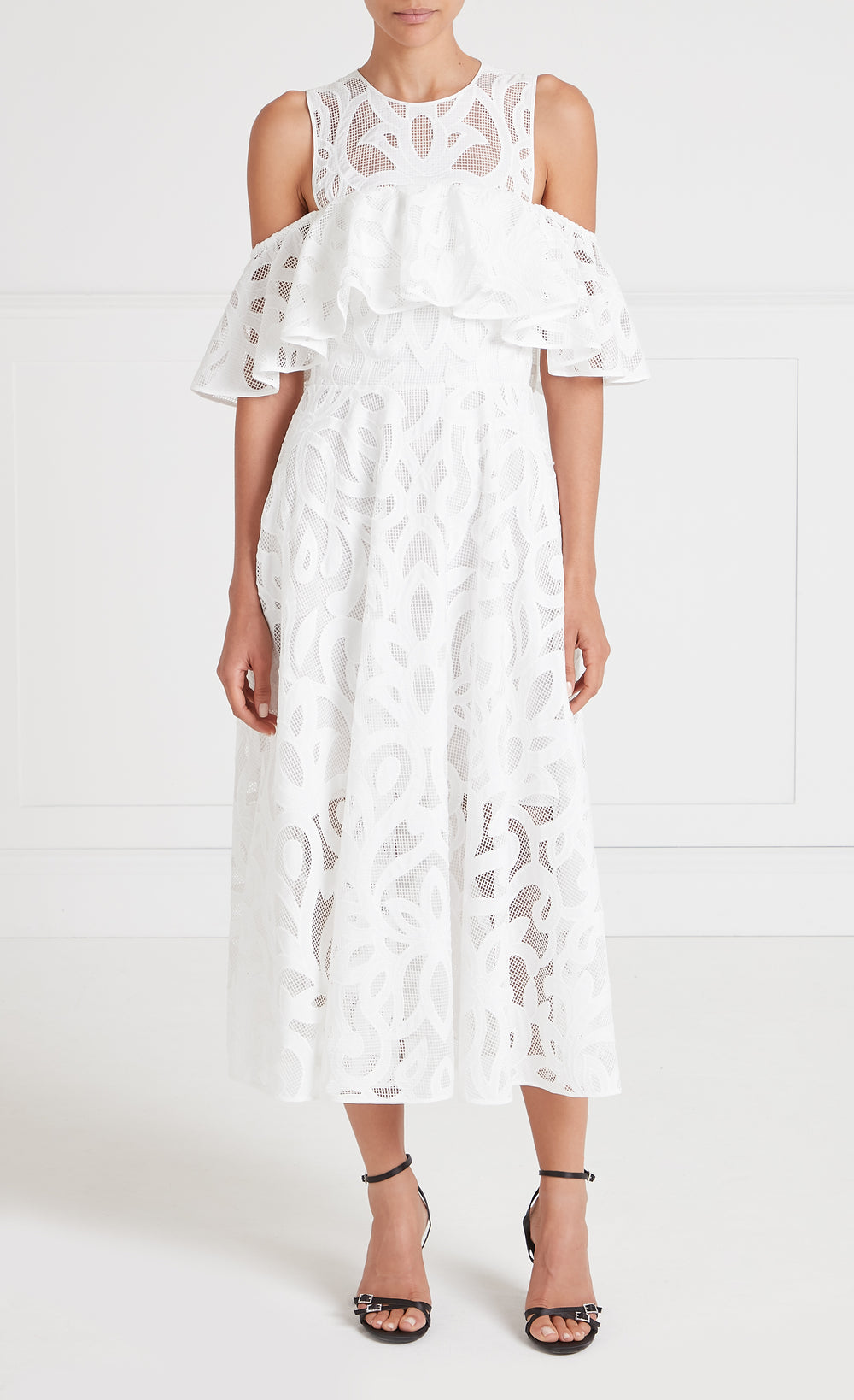 Louis Off Shoulder Dress - White