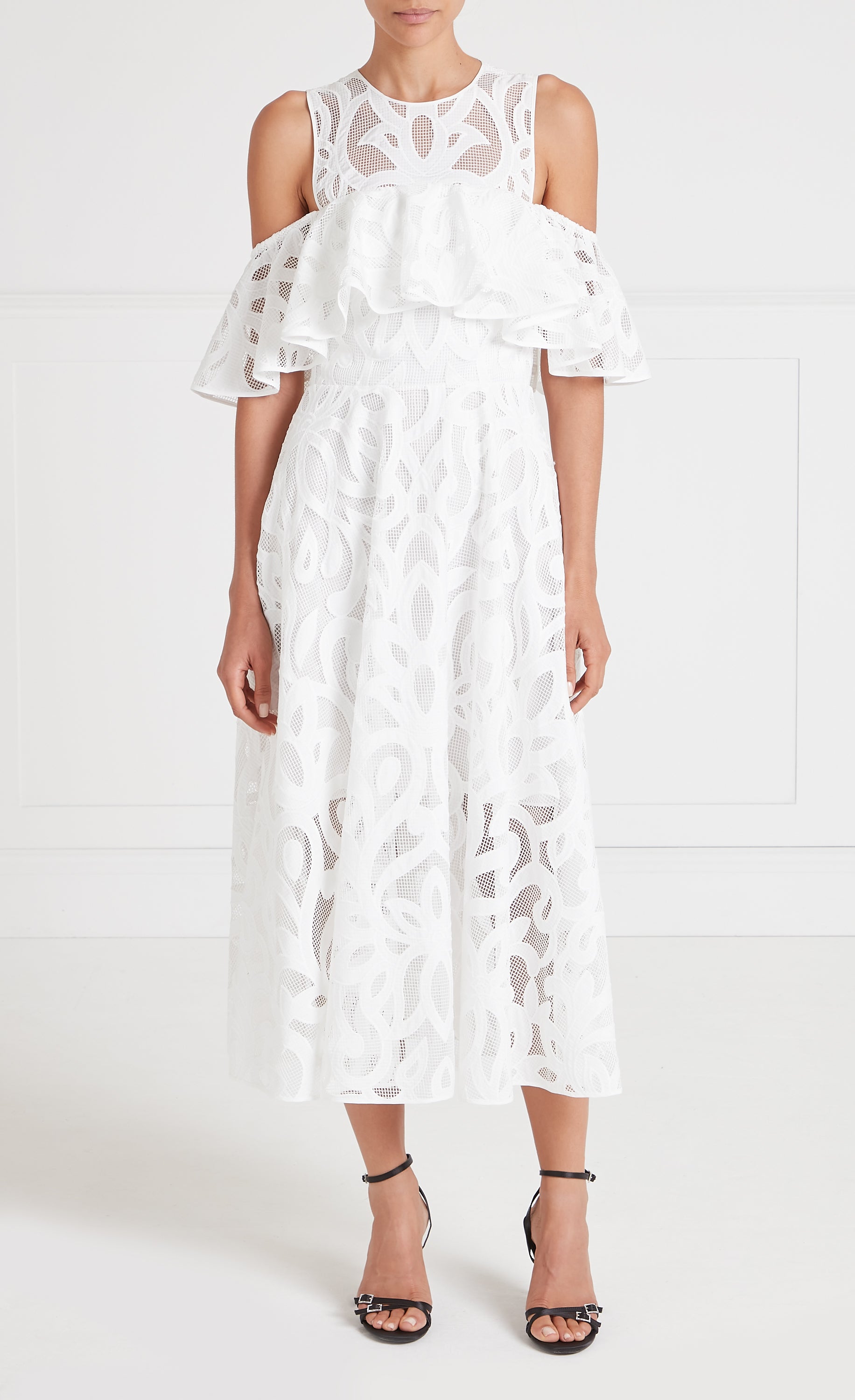 Louis Off Shoulder Dress - White