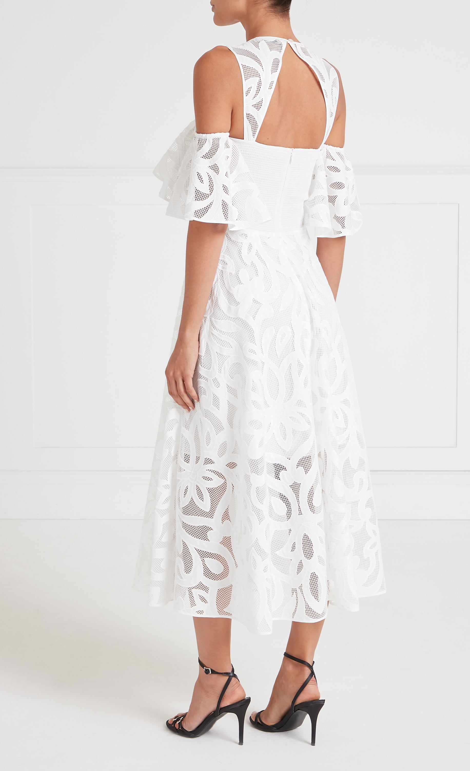 Louis Off Shoulder Dress - White