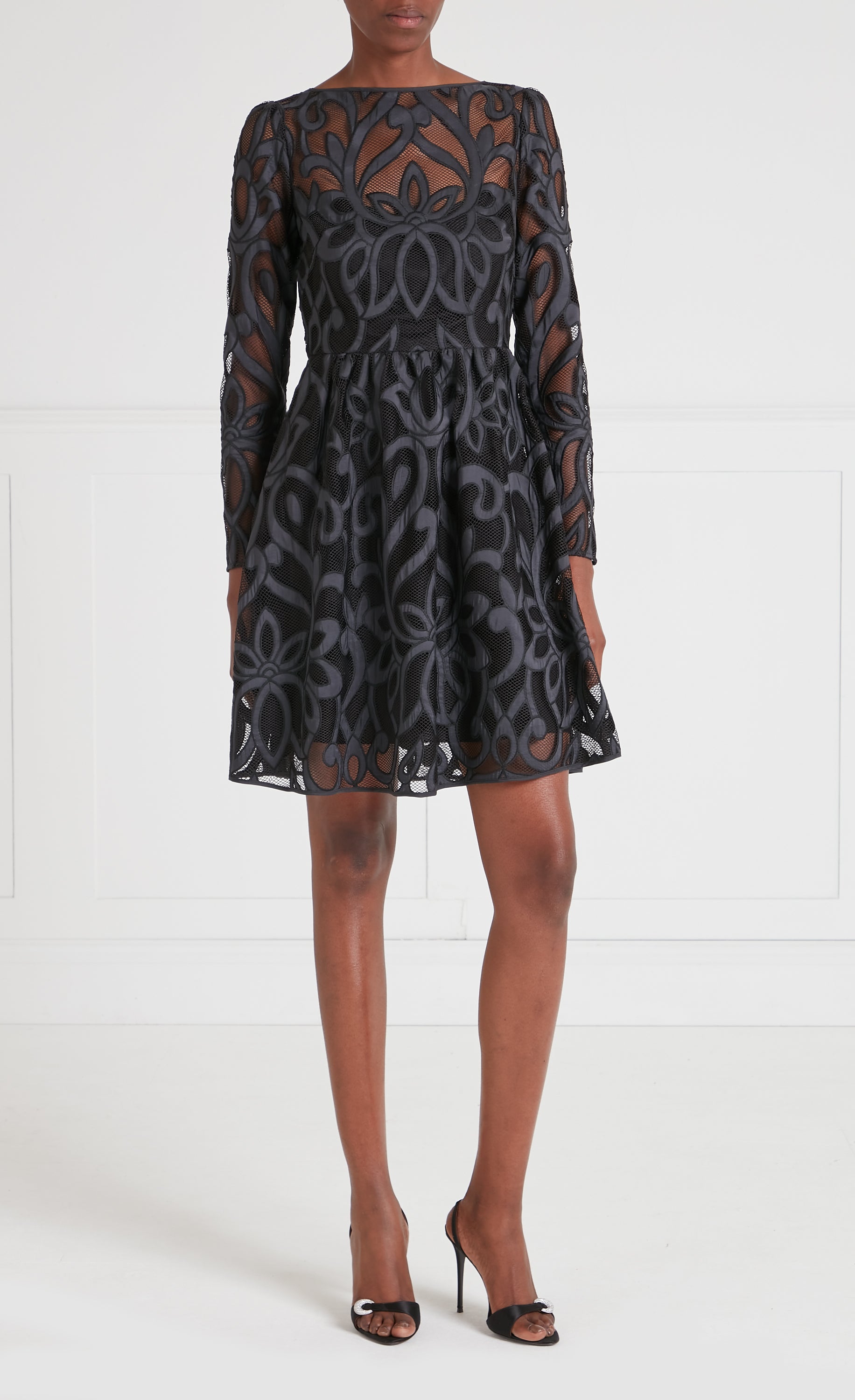 louis mini dress Louis Vuitton Pre-Owned Crewneck Mini Dress | Grey