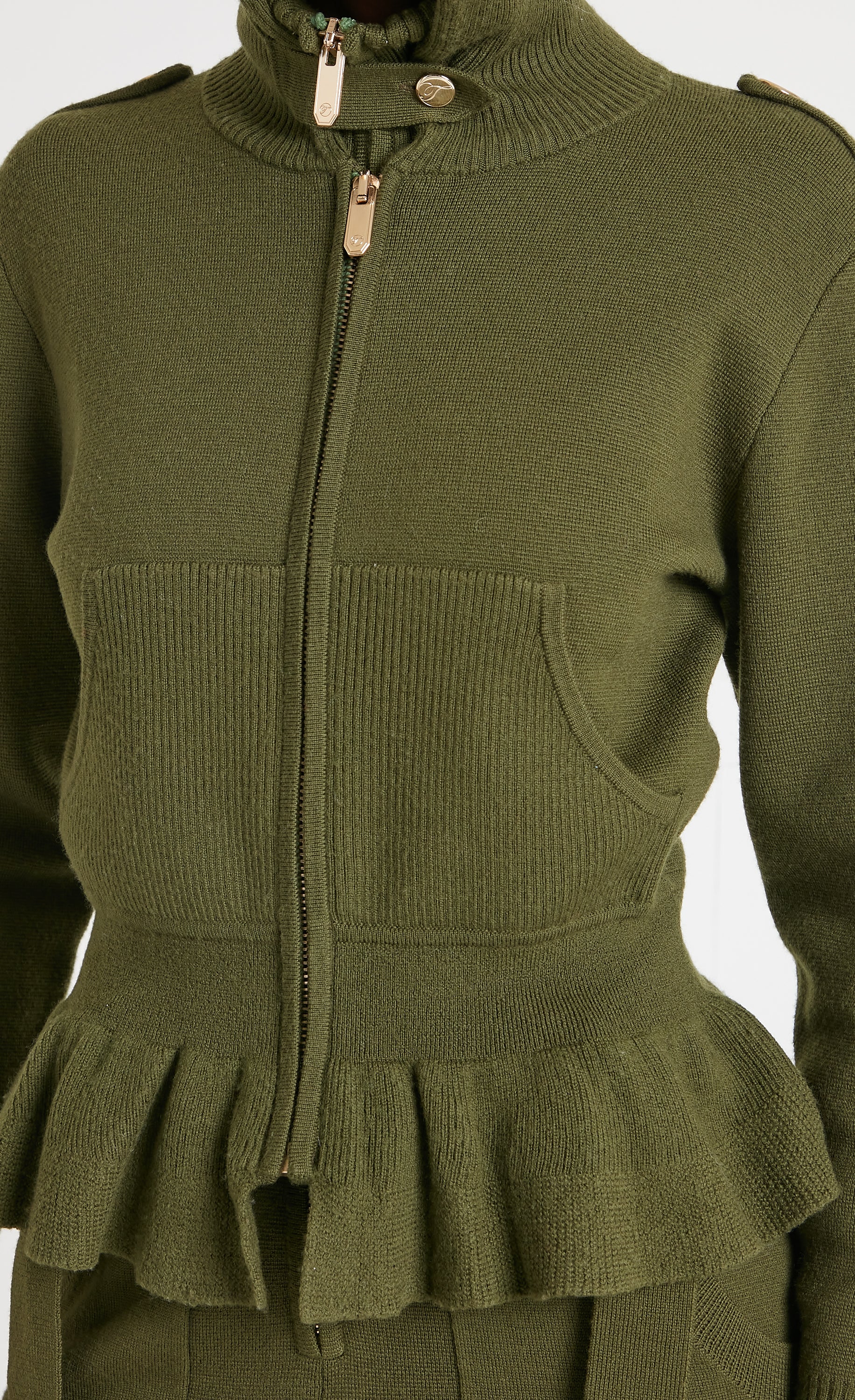 Napoleon Jacket - Pine Green | Knitwear | Temperley London