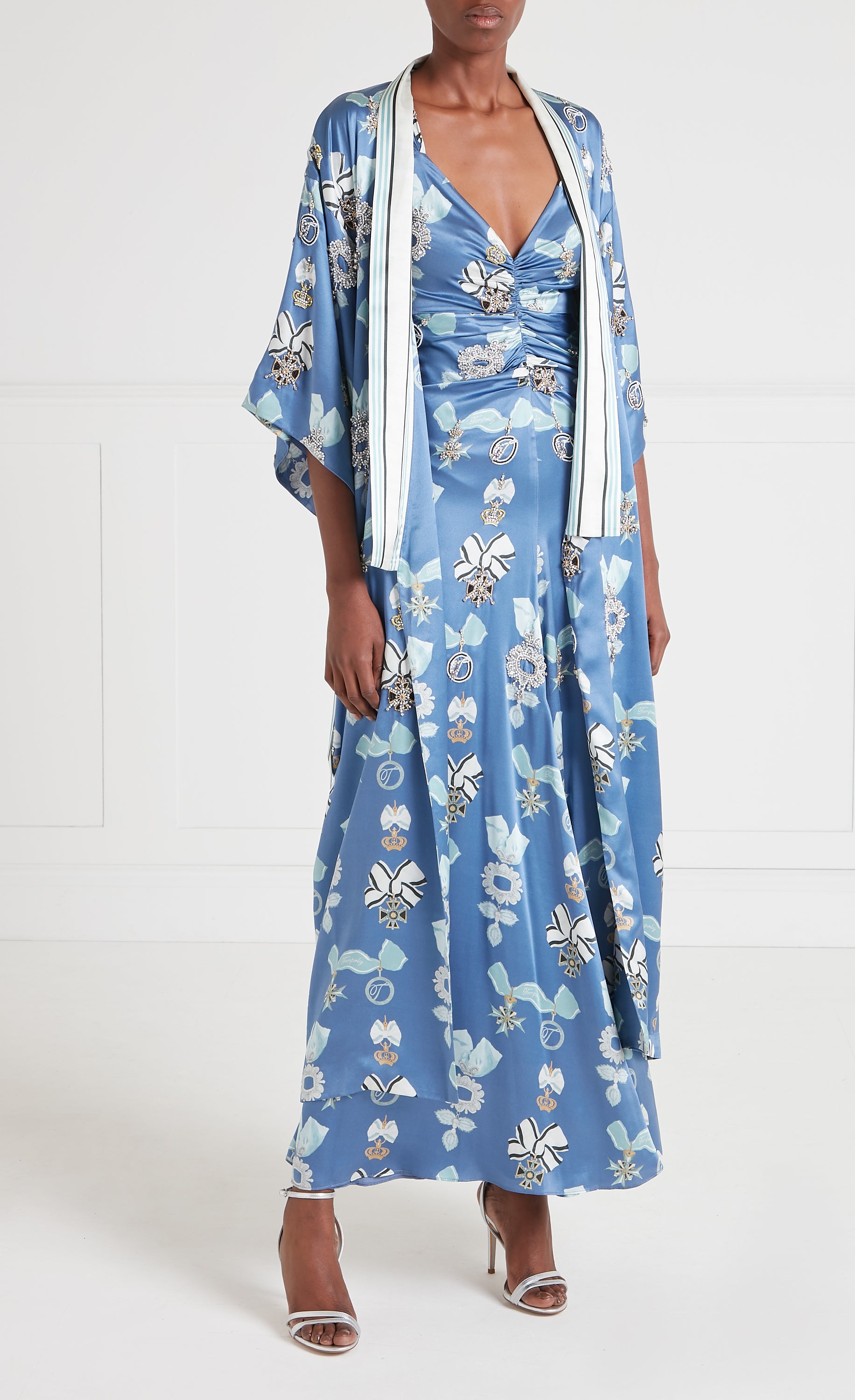 Reina Kimono - Harbour Blue