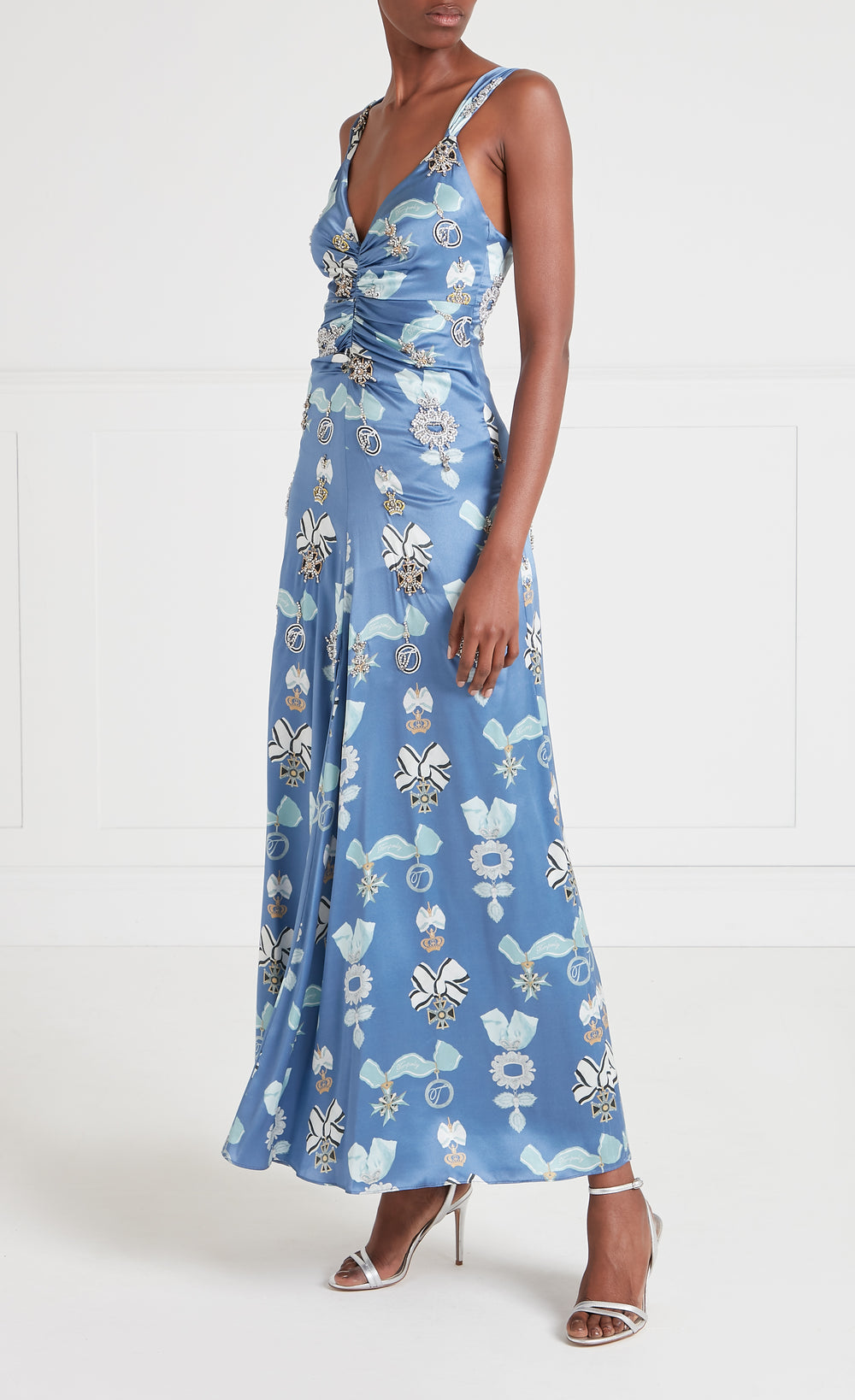 Reina Strappy Dress - Harbour Blue