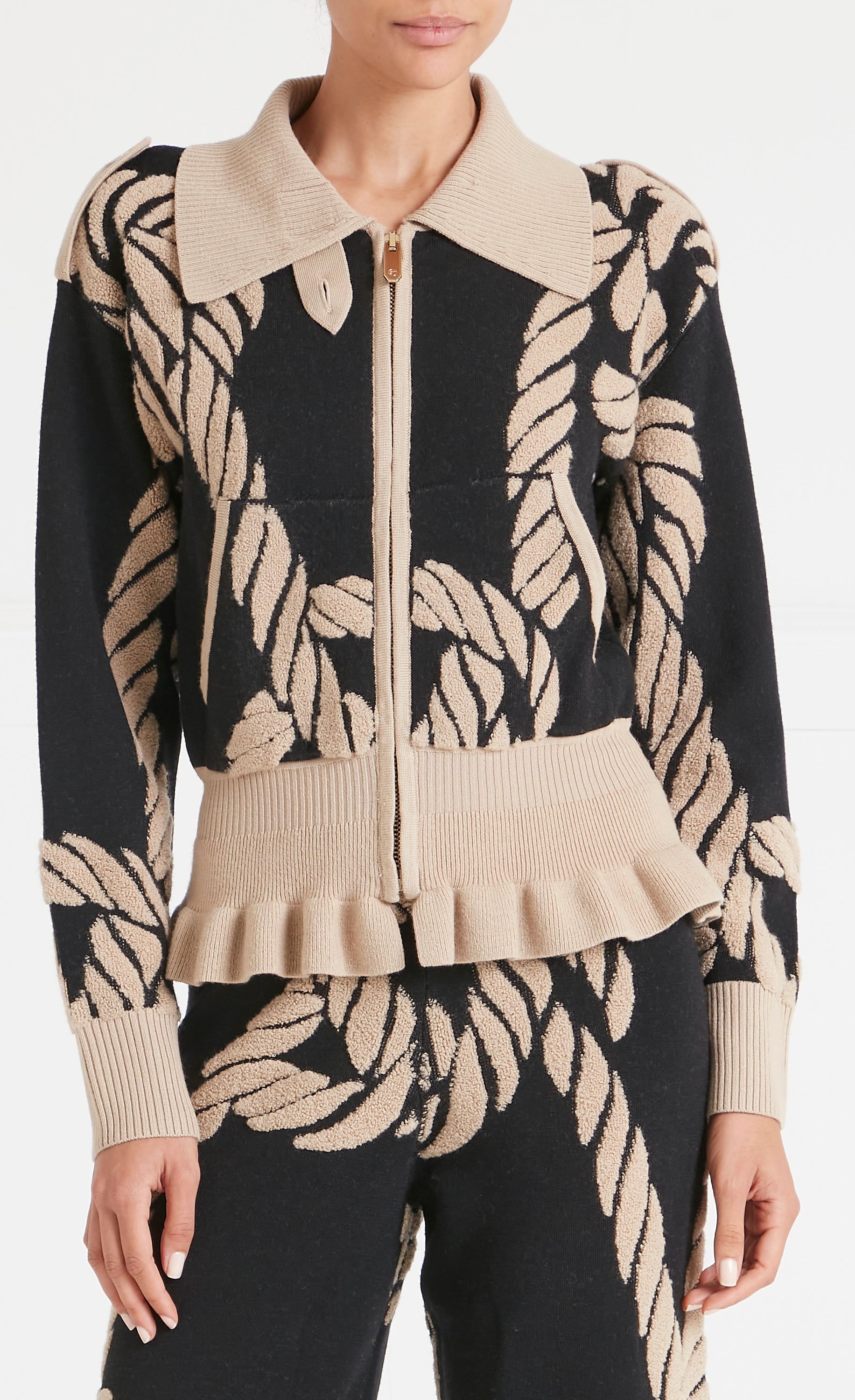 Rope Knit Jacket - Black