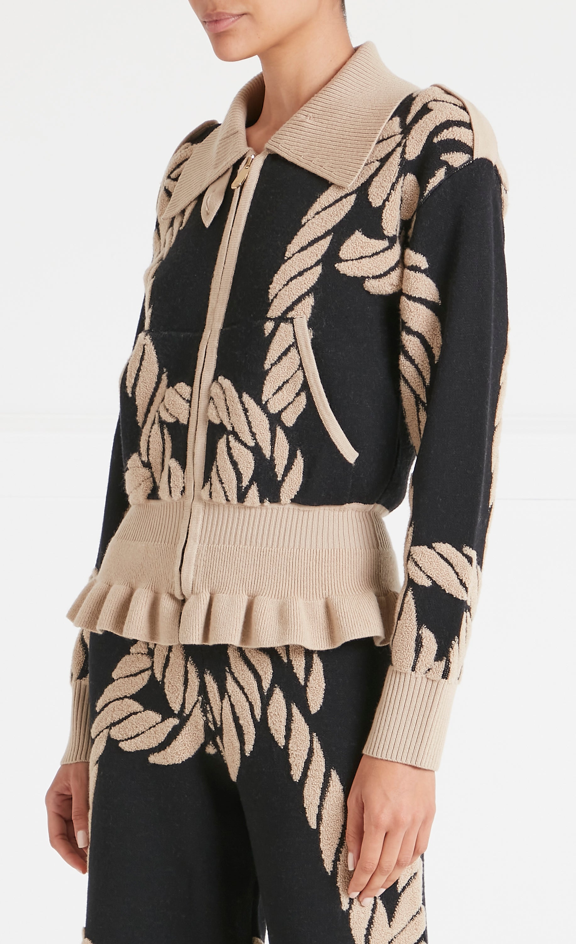 Rope Knit Jacket - Black