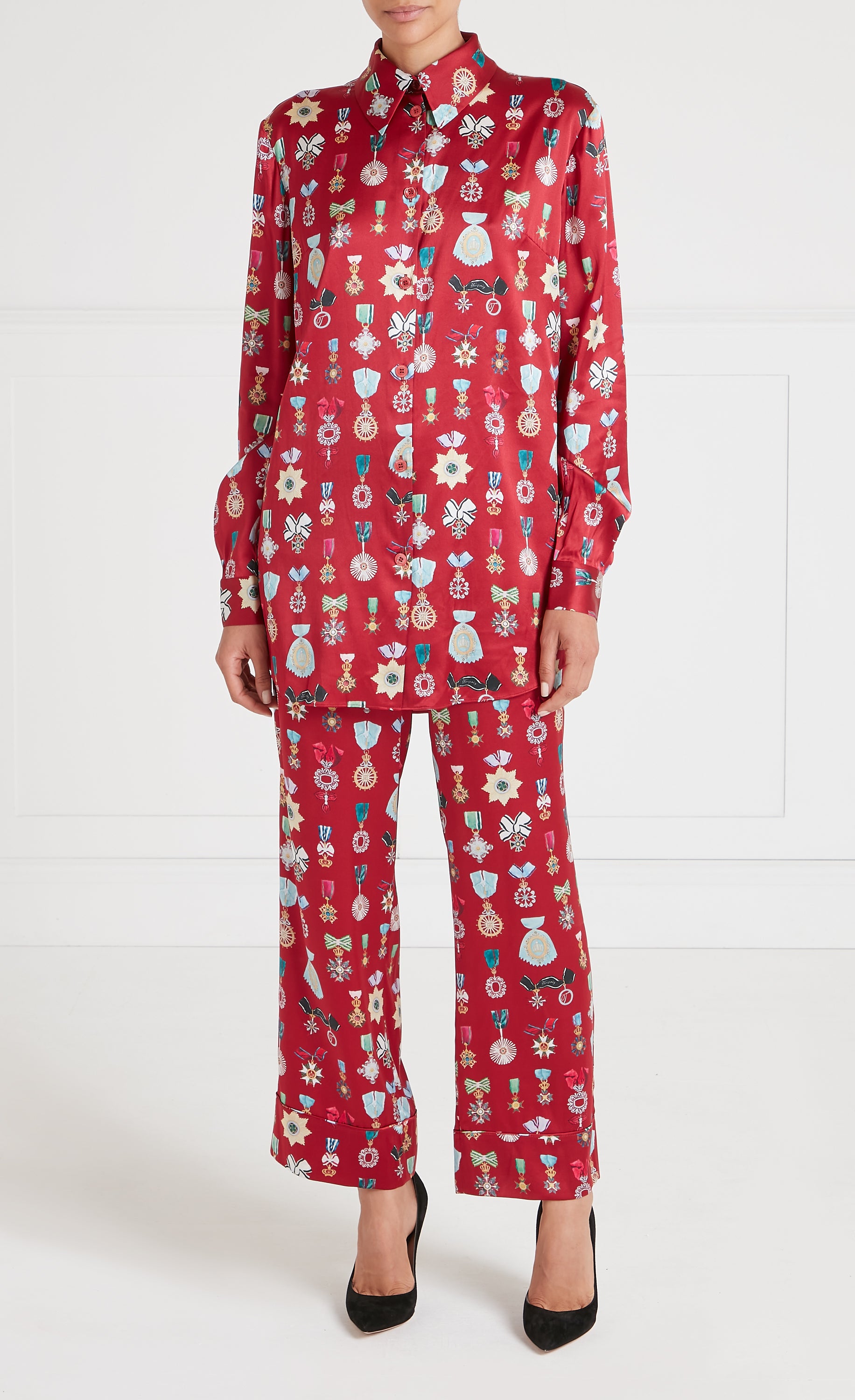 Gloriette Shirt - Crimson