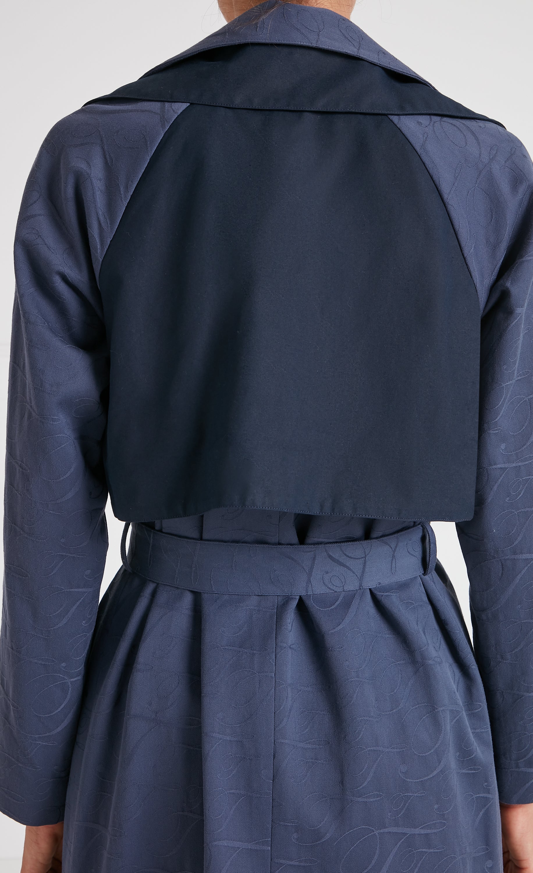 Victory Trench Coat - Sea Blue
