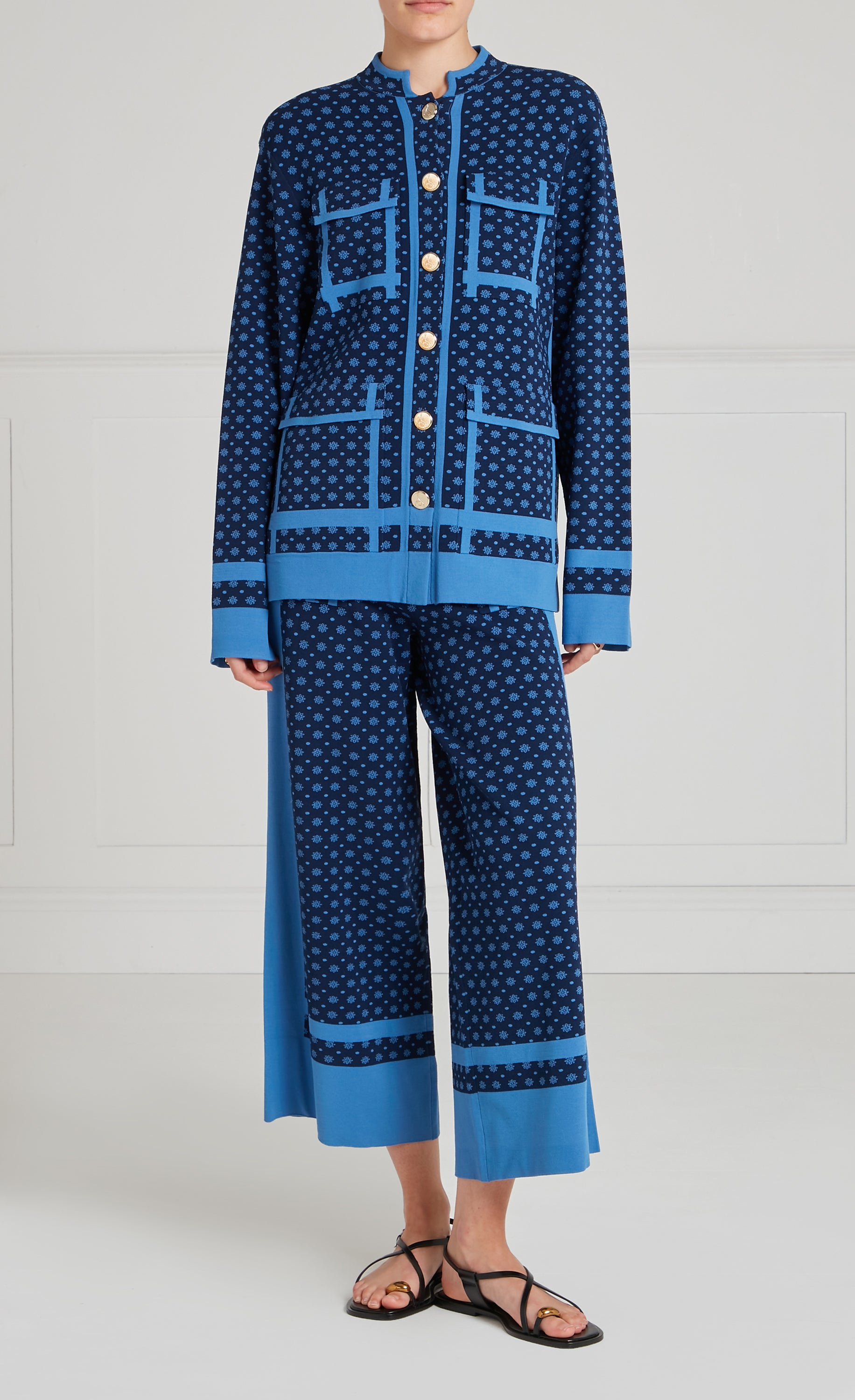 Ditzie Knit Trousers - Twilight