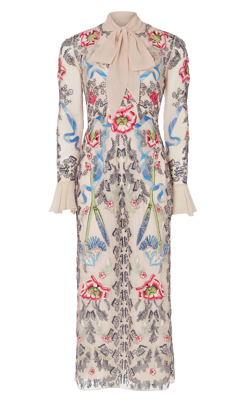 Bilbao Tie Dress - Rosewater