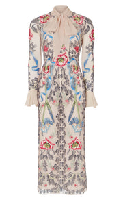 Bilbao Tie Dress - Rosewater