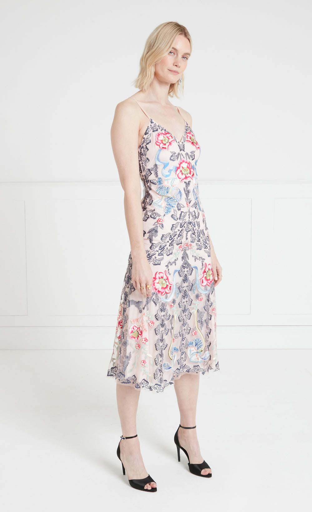 Bilbao Strappy Dress - Rosewater