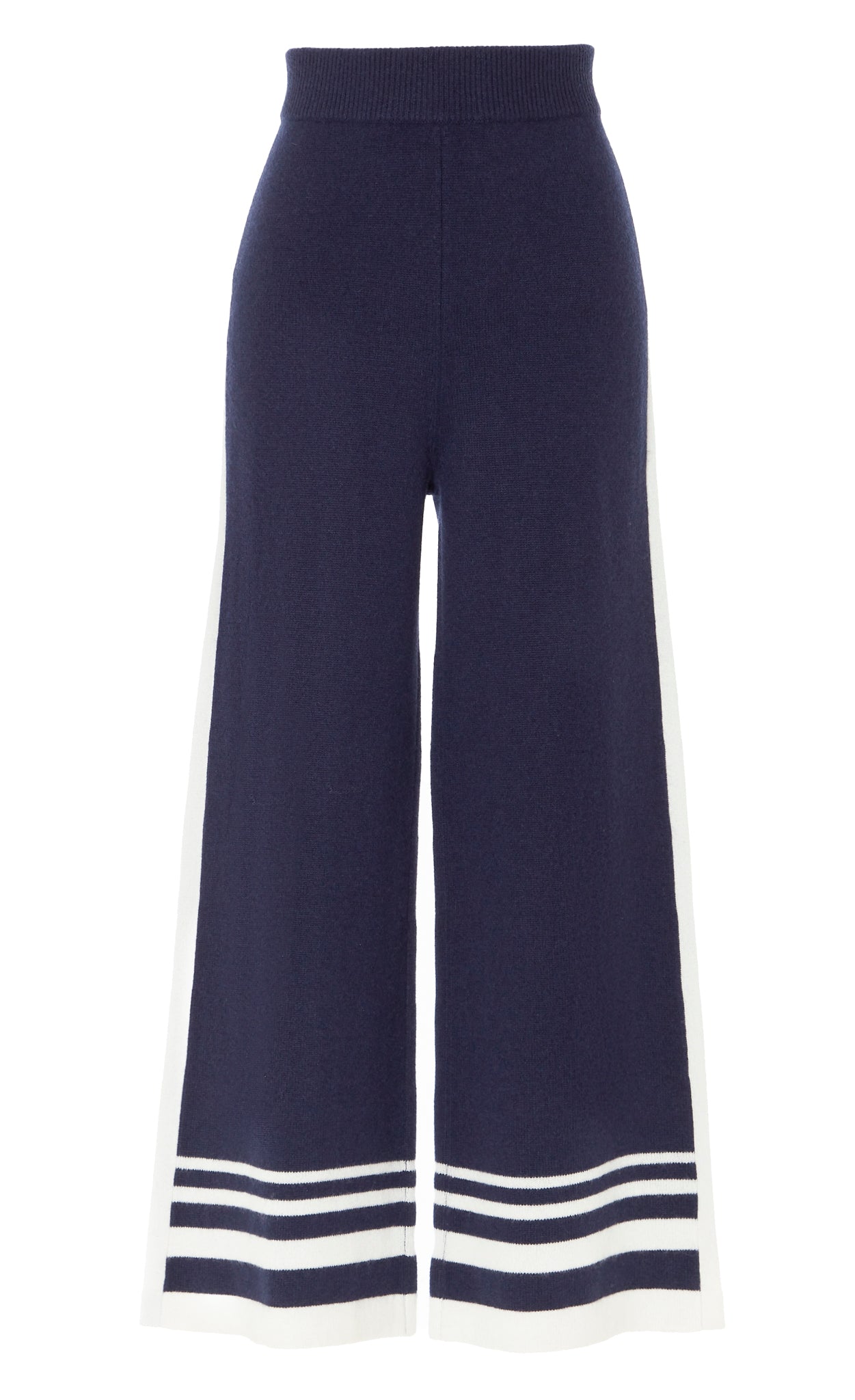 Bretton Knit Trousers - Navy/Ivory