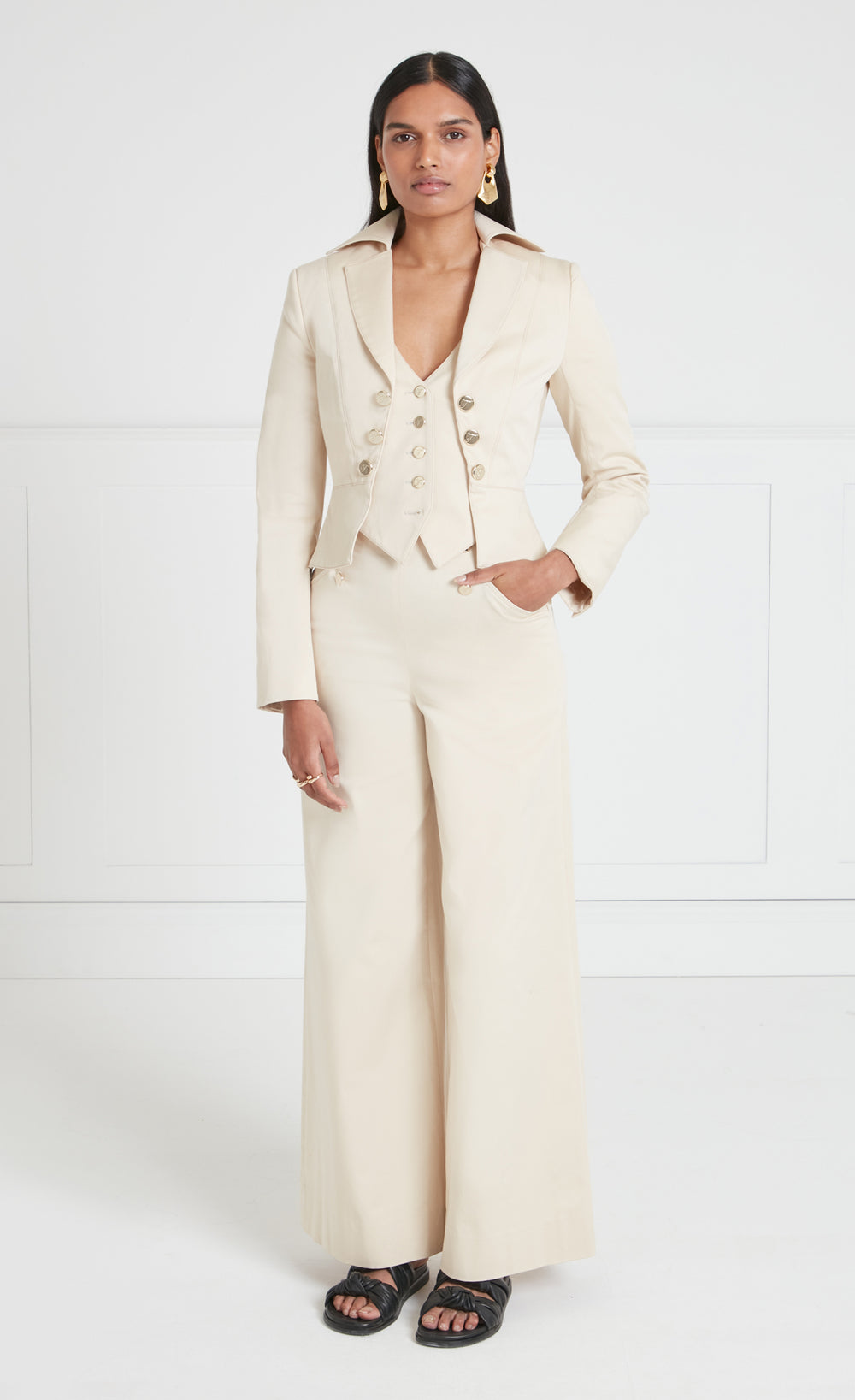 Castell Trousers - Sandy Cream