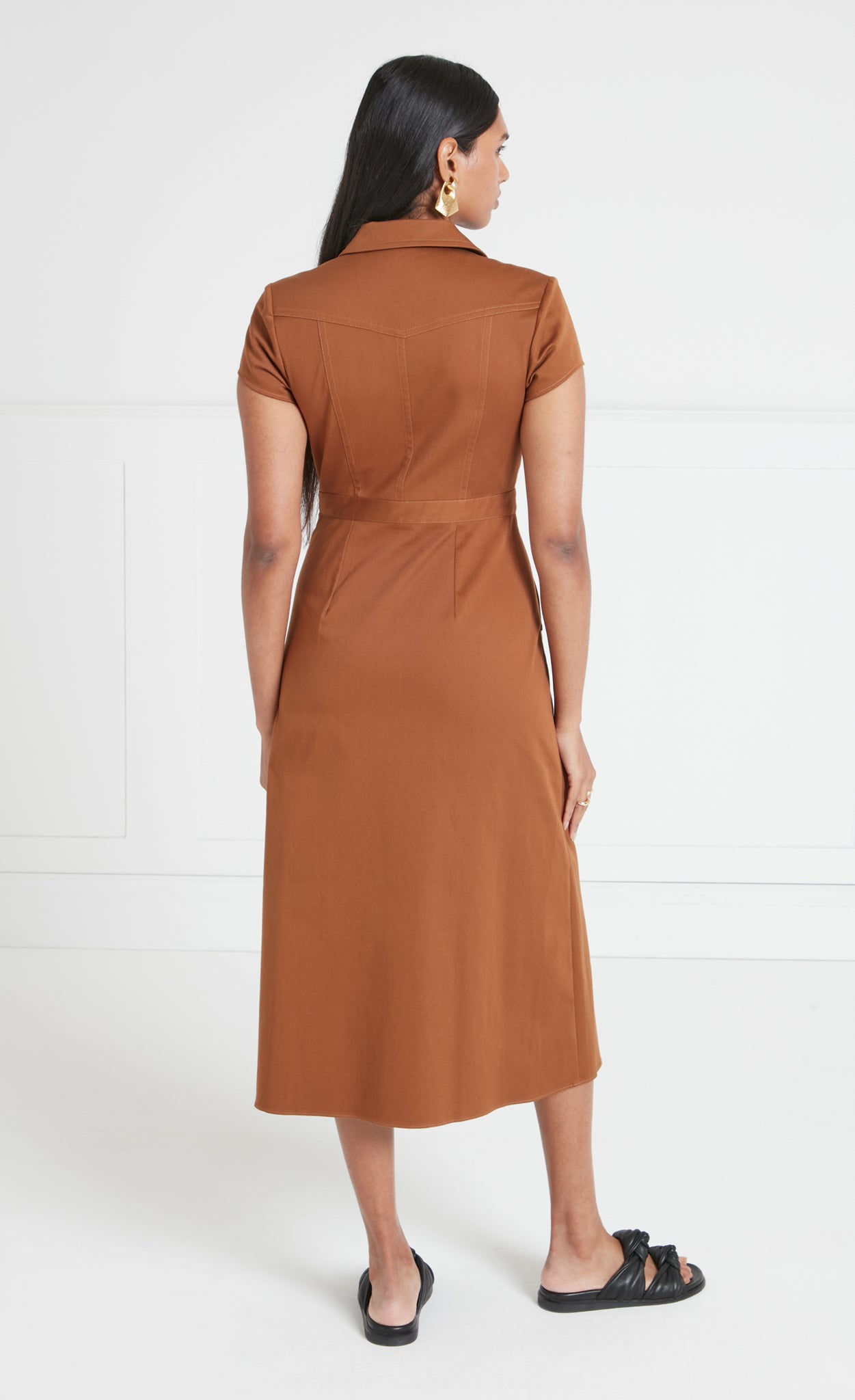 Castell Dress - Brown