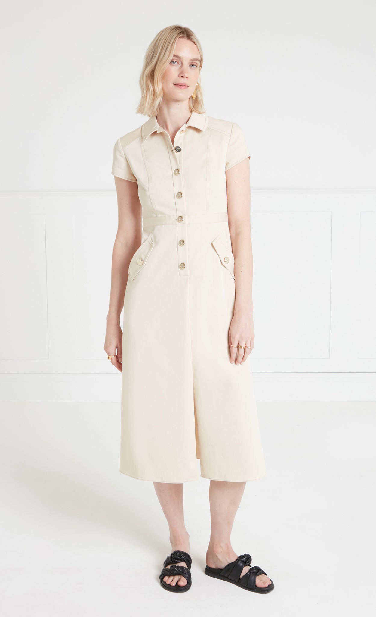 Castell Dress - Sandy Cream