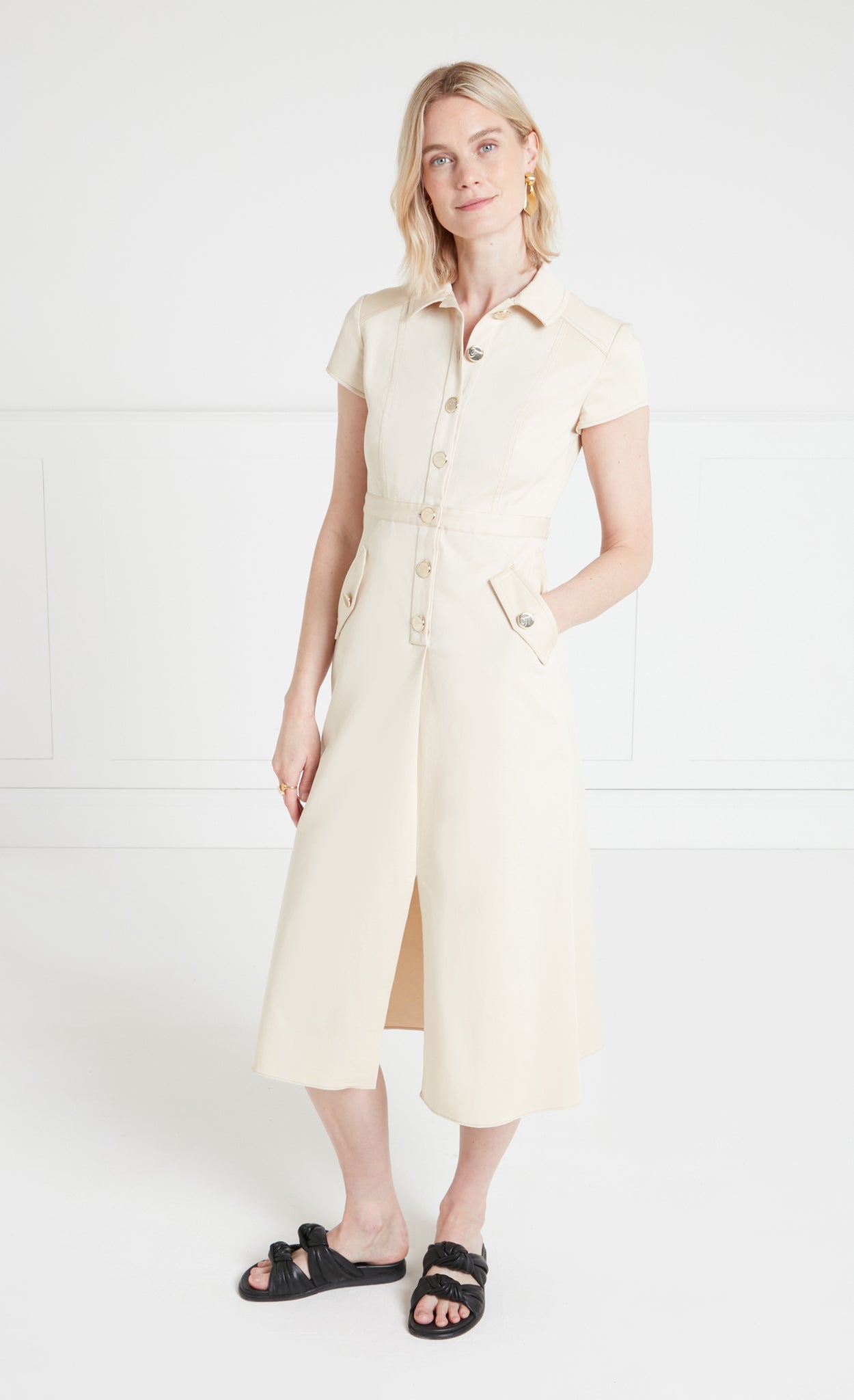 Castell Dress - Sandy Cream