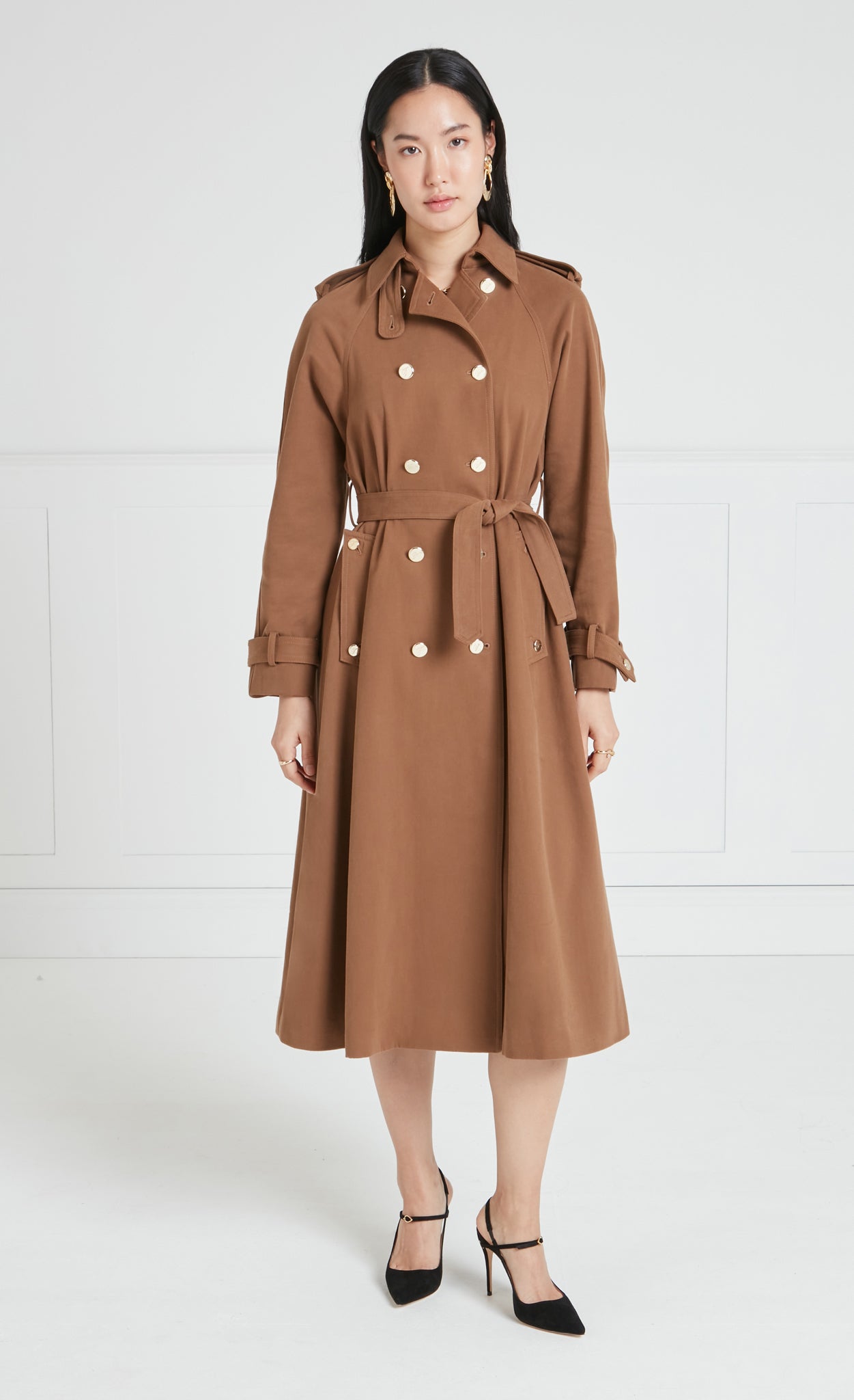 Javier Trench Coat - Brown