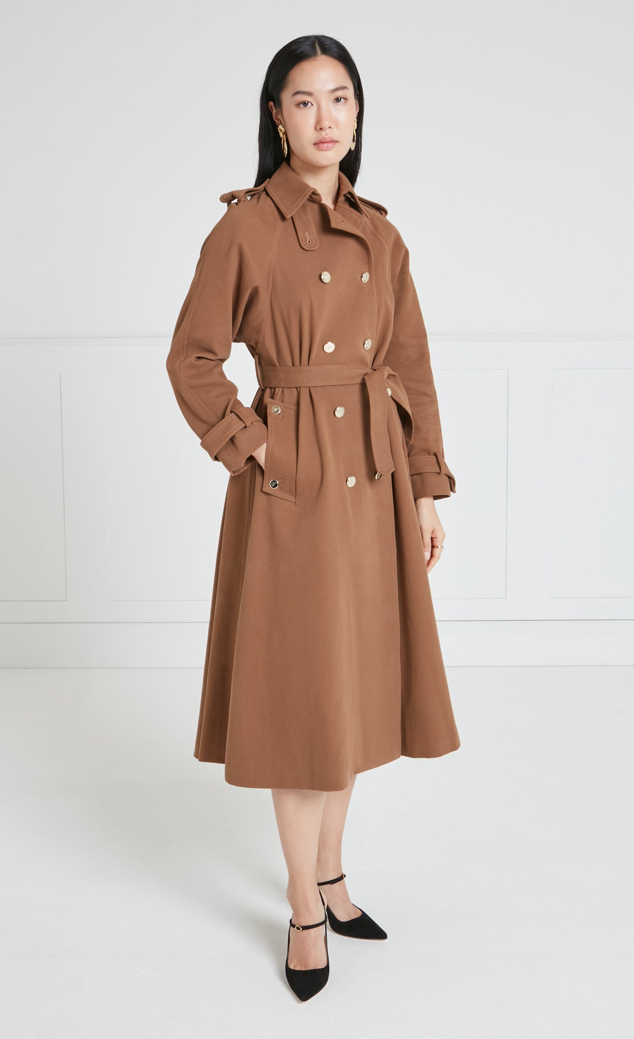 Javier Trench Coat - Brown