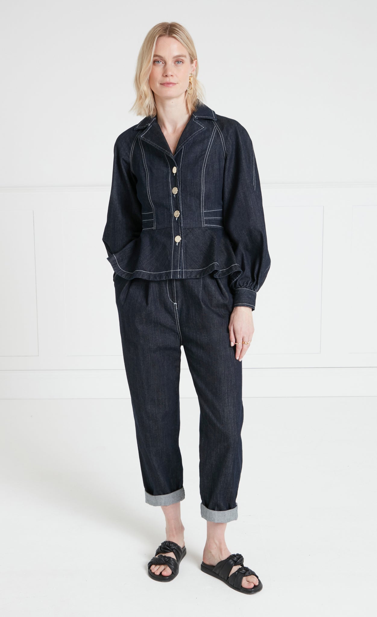 Maye Corset Jacket - Blue