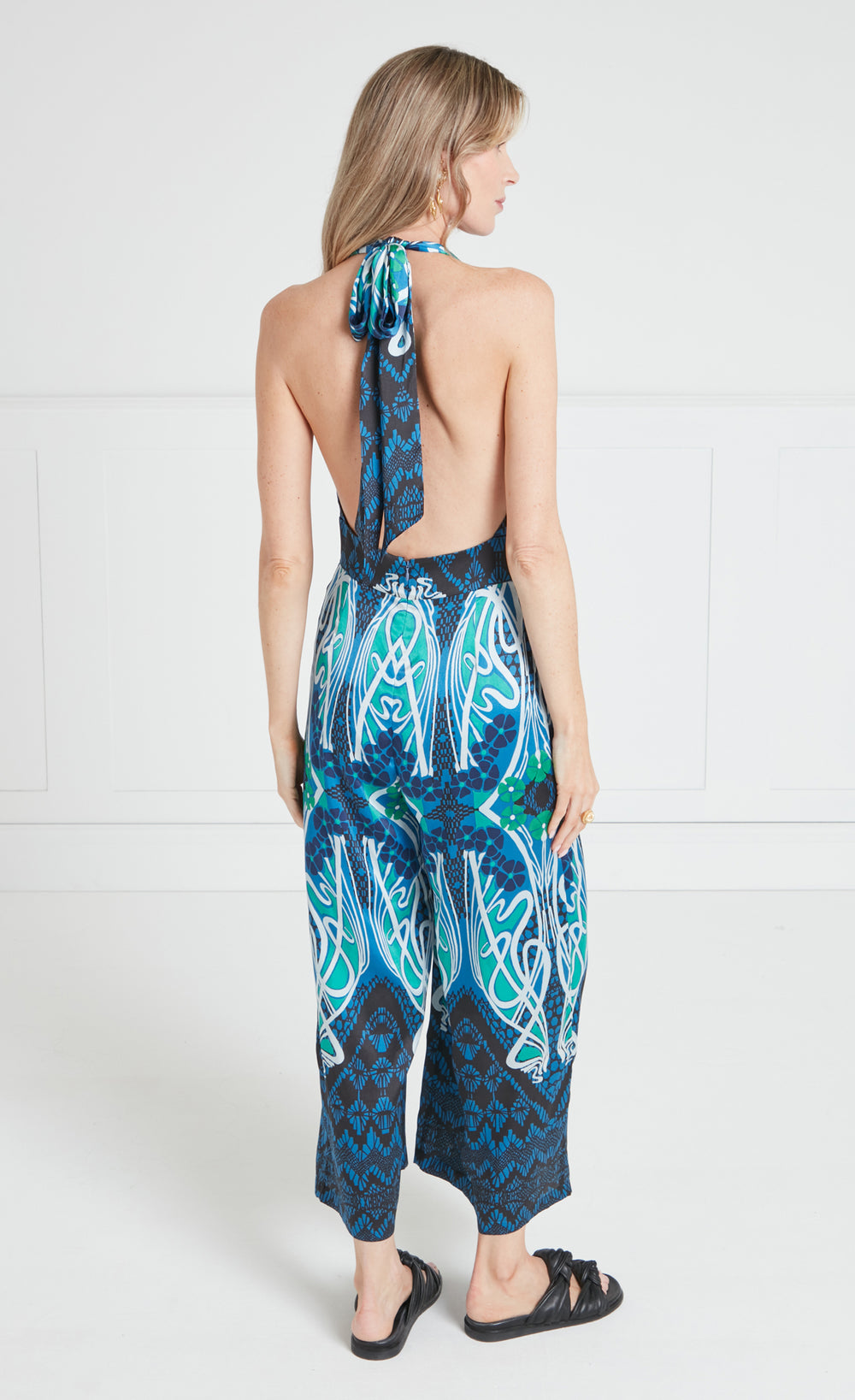 Monikh Jumpsuit - Blue/Green Mix