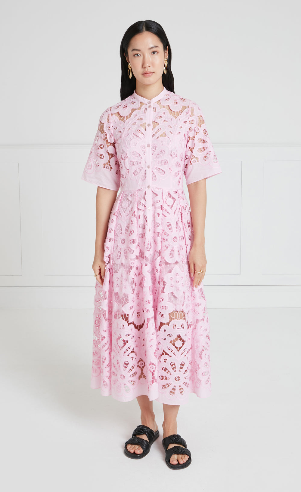 Guinevere Shirt Dress - Pink